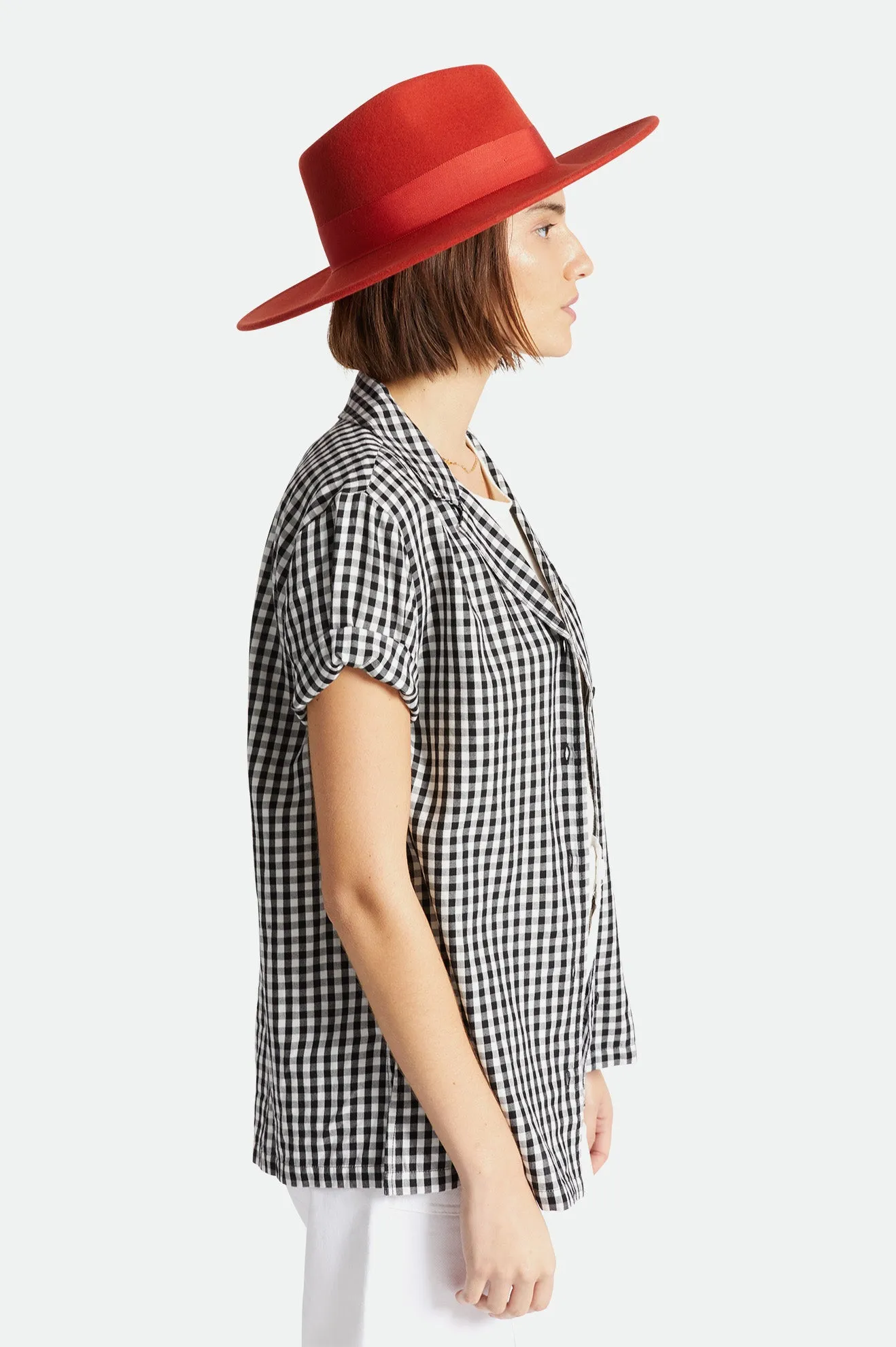 Joanna Felt Hat - Phoenix Orange