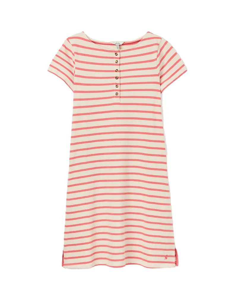 Kea Dress                             Coral Stripe