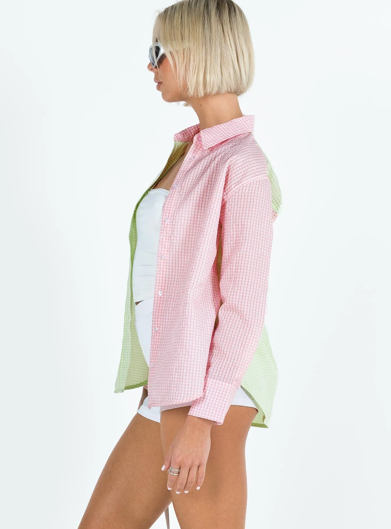 Keyra Shirt Pink / Green