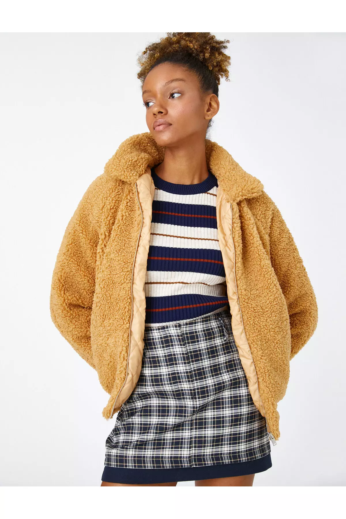 KOTON Plush Pocket Coat