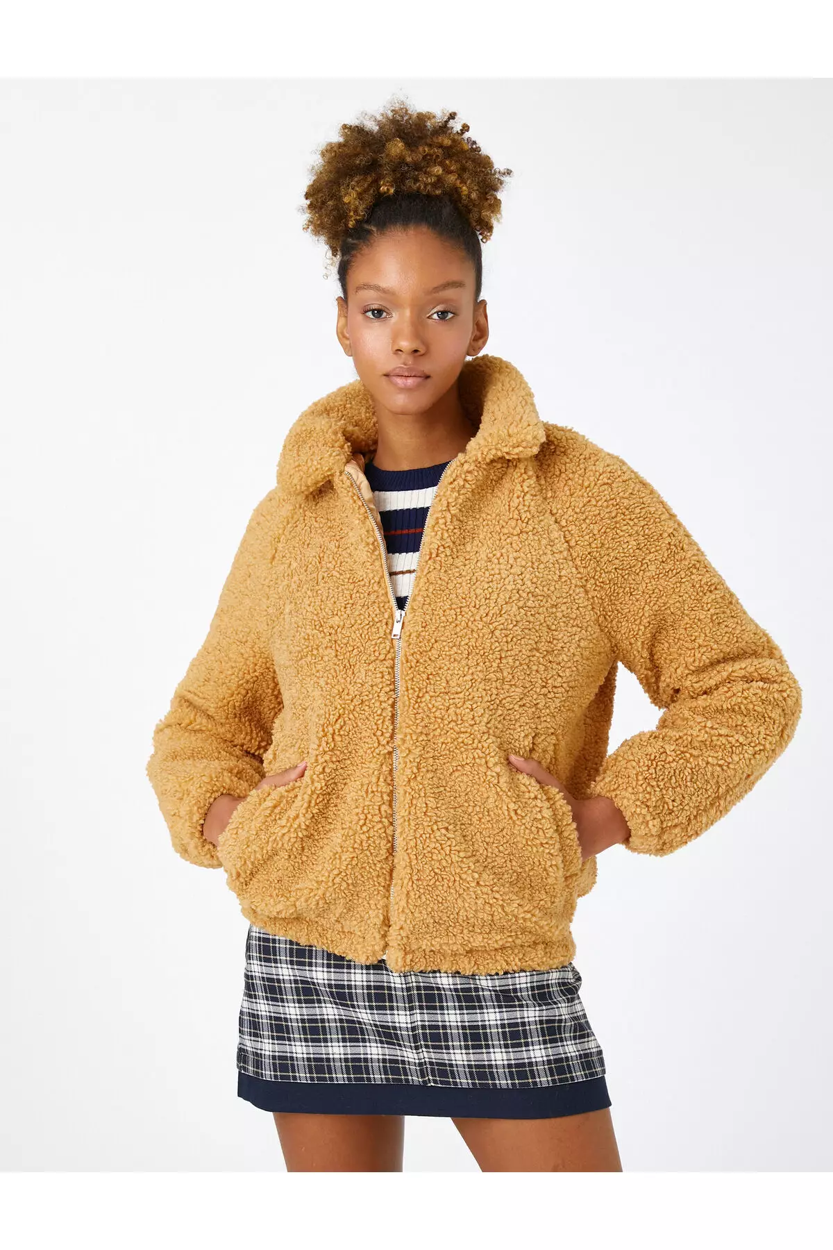 KOTON Plush Pocket Coat