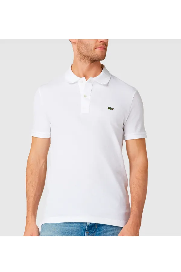 Lacoste Slim S/S Polo Piké White