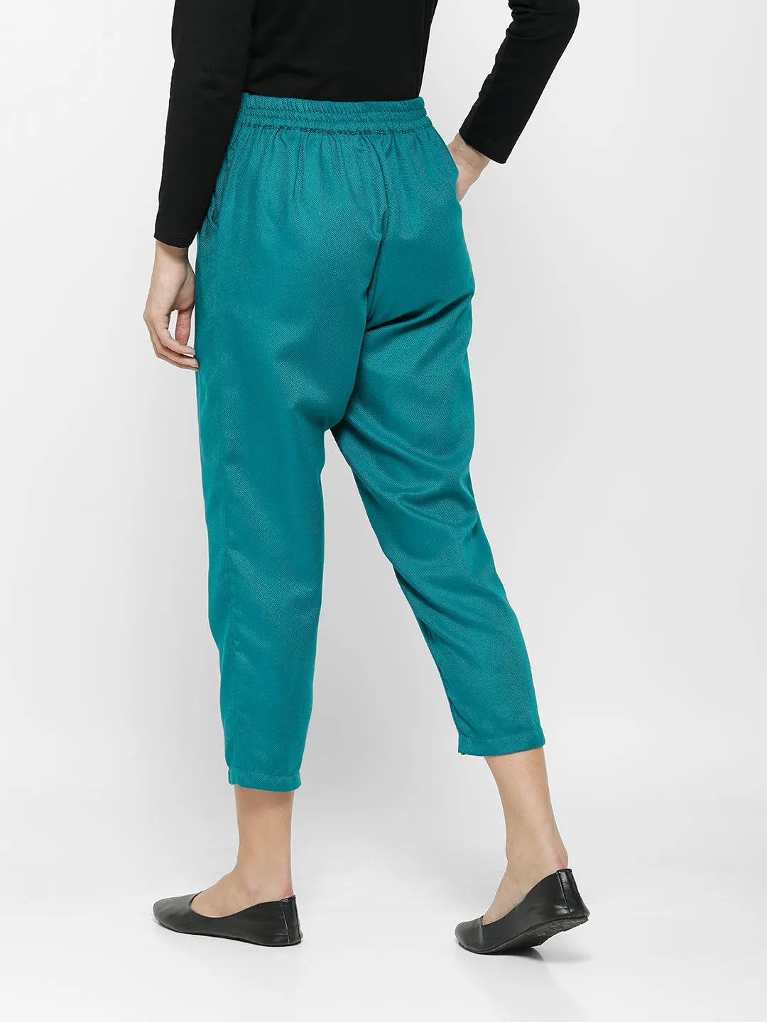 Ladies Straight Pant Teal