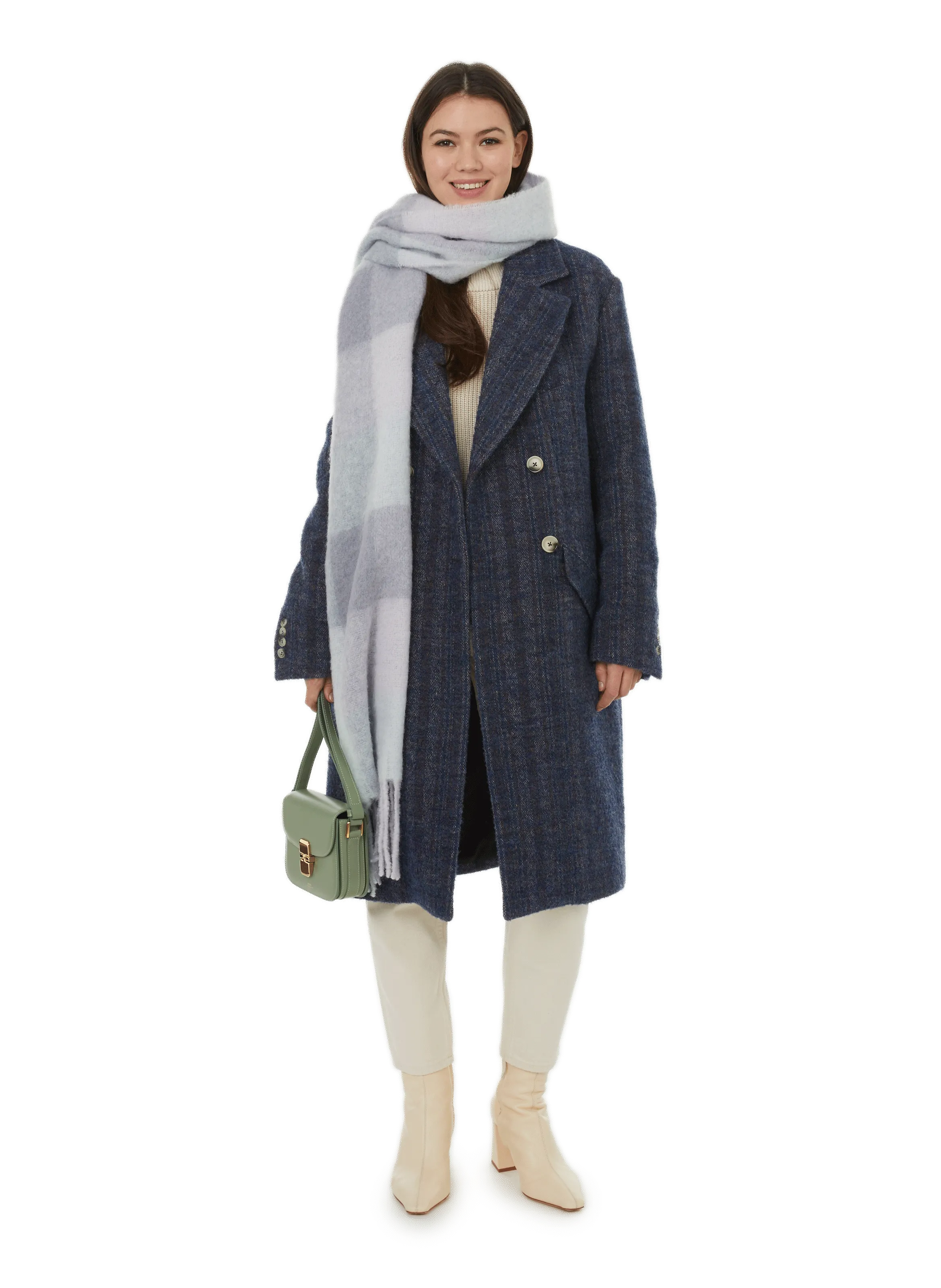 Leon & harper  Tweed coat - Blue