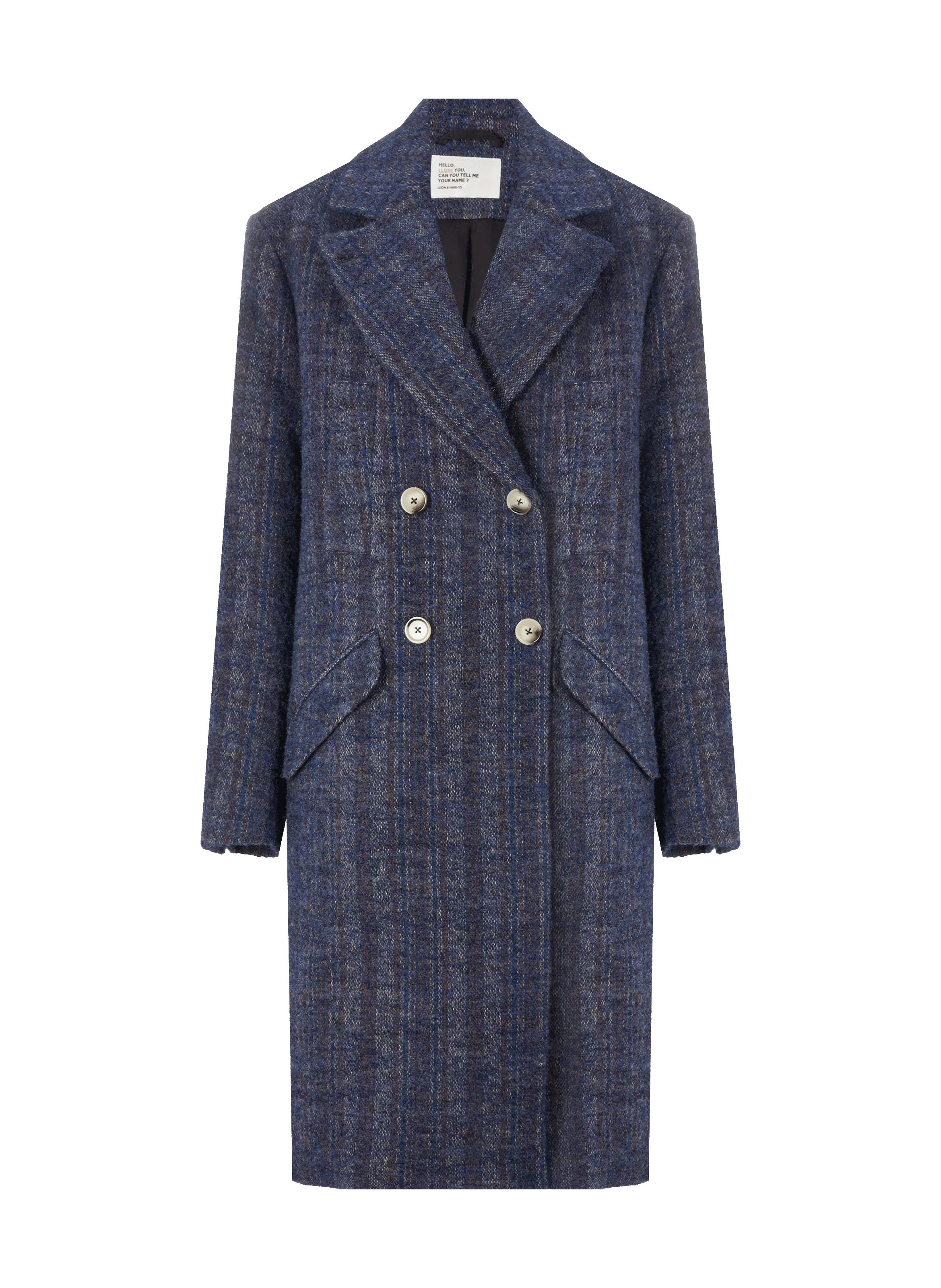 Leon & harper  Tweed coat - Blue