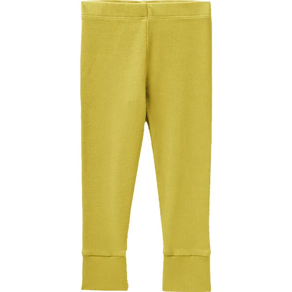 Les Gamins Essential Rib Leggings, Chartreuse