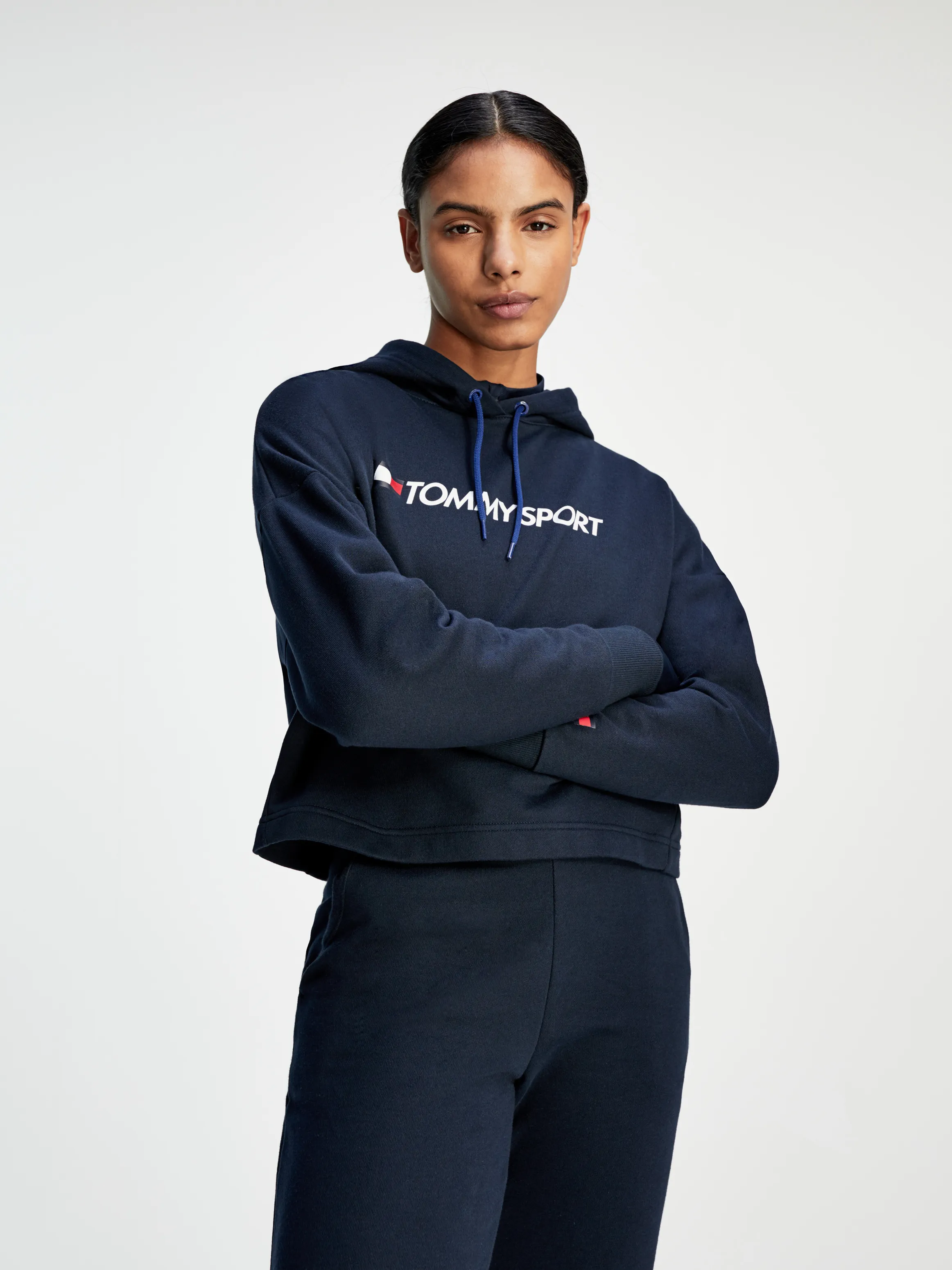 Logo Cropped Hoodie | Sweatshirts & Hoodies | Tommy Hilfiger