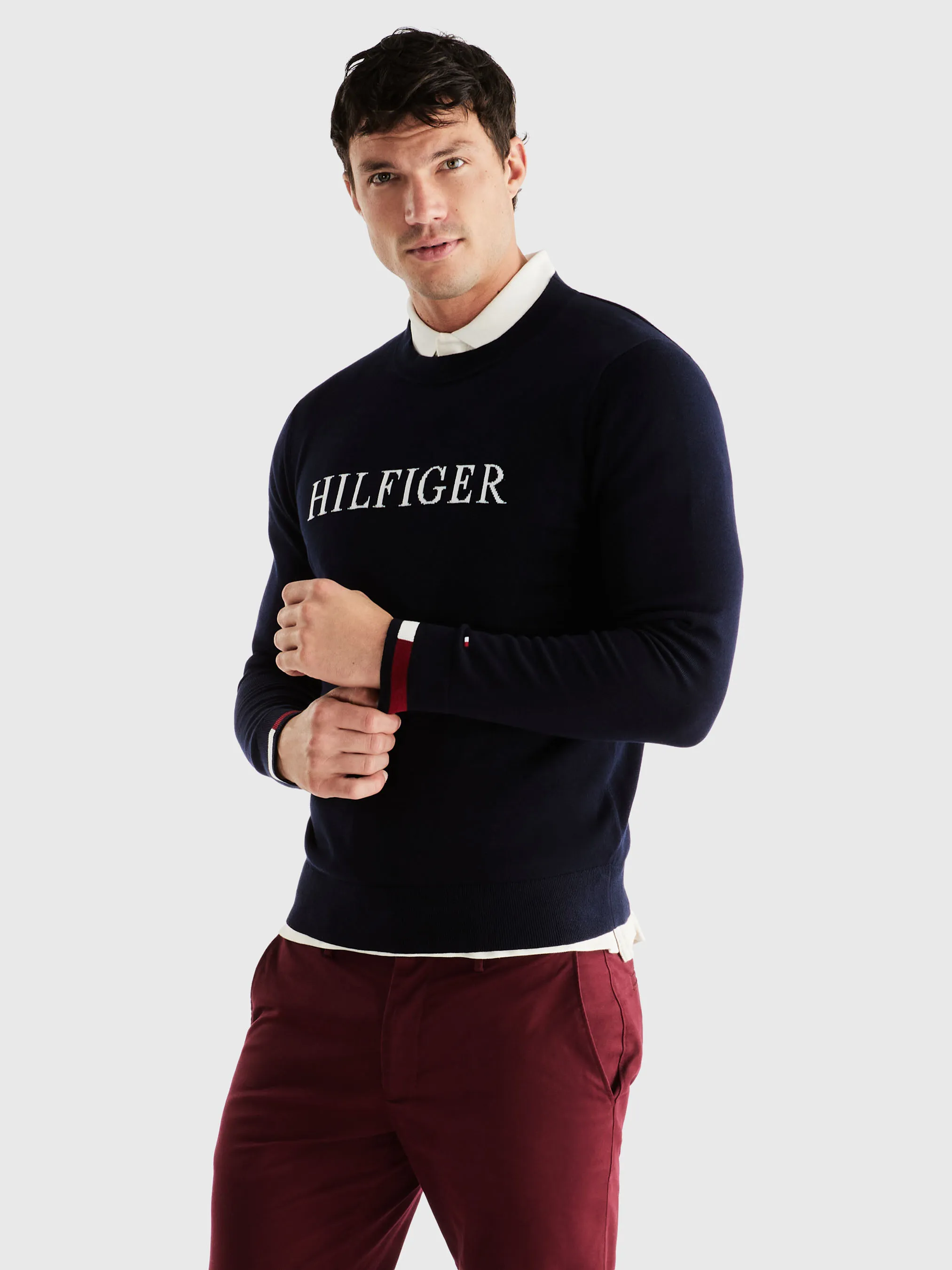 Logo Embroidery Crew Neck Jumper | Sweatshirts & Hoodies | Tommy Hilfiger