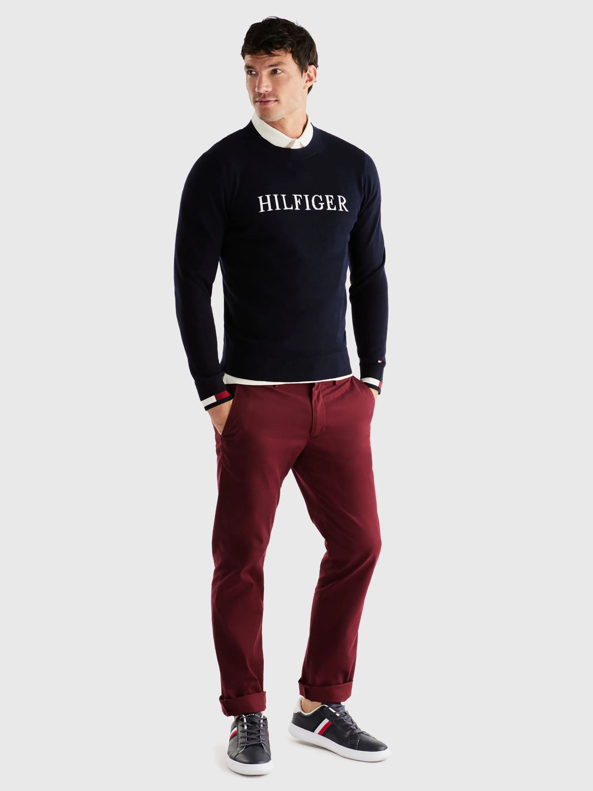 Logo Embroidery Crew Neck Jumper | Sweatshirts & Hoodies | Tommy Hilfiger