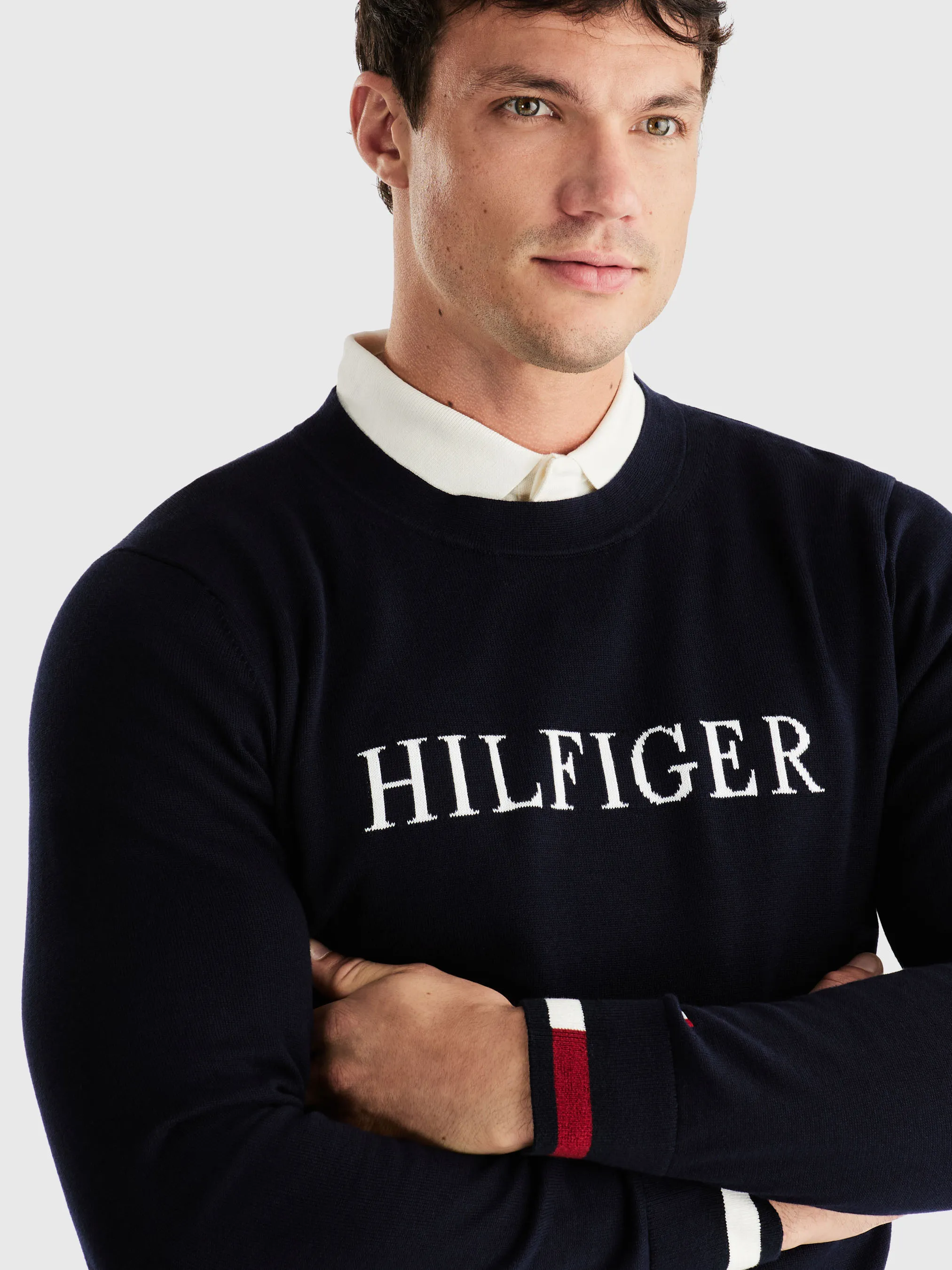 Logo Embroidery Crew Neck Jumper | Sweatshirts & Hoodies | Tommy Hilfiger