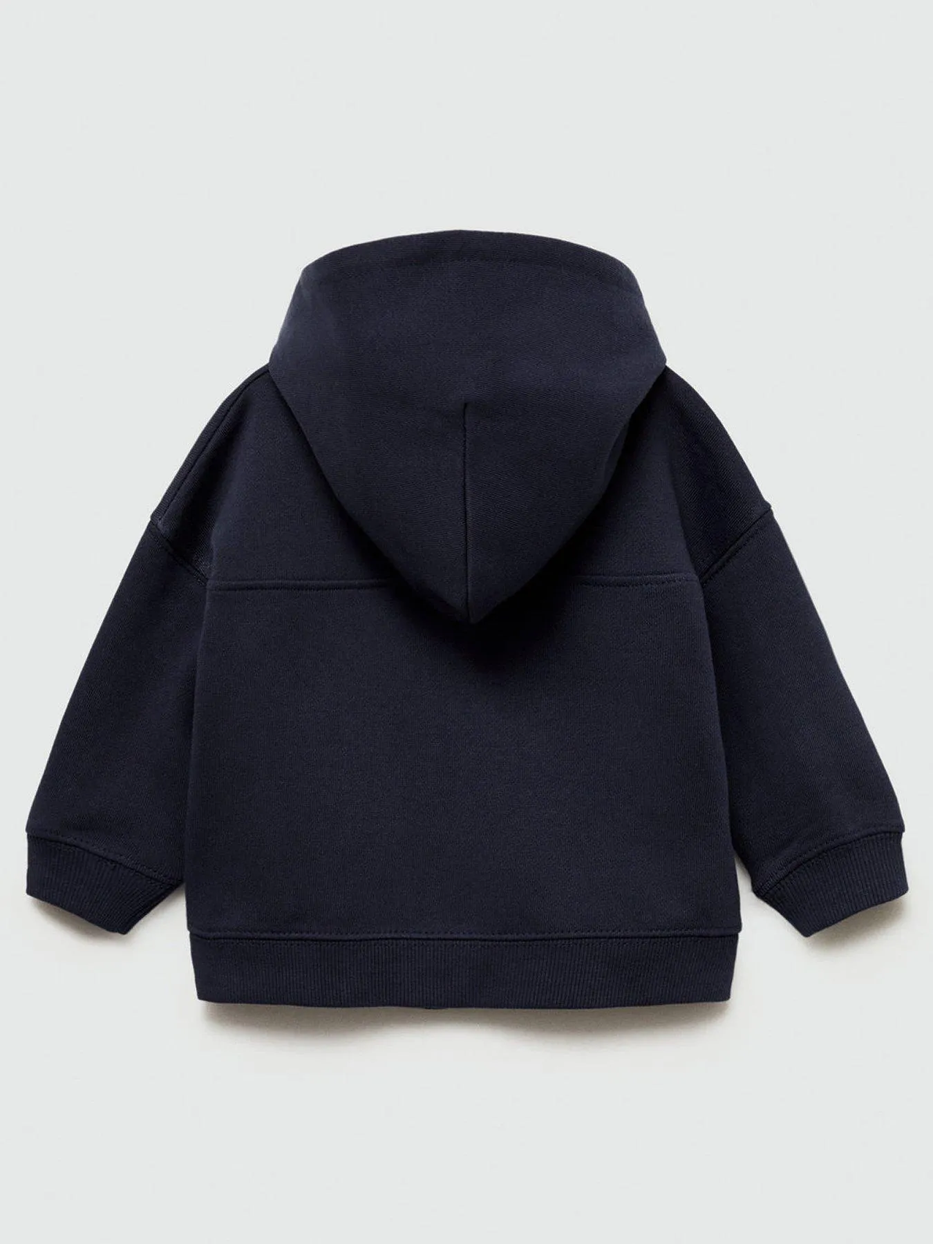 Mango Younger Boys Nyc Zip Through Hoody - Navy