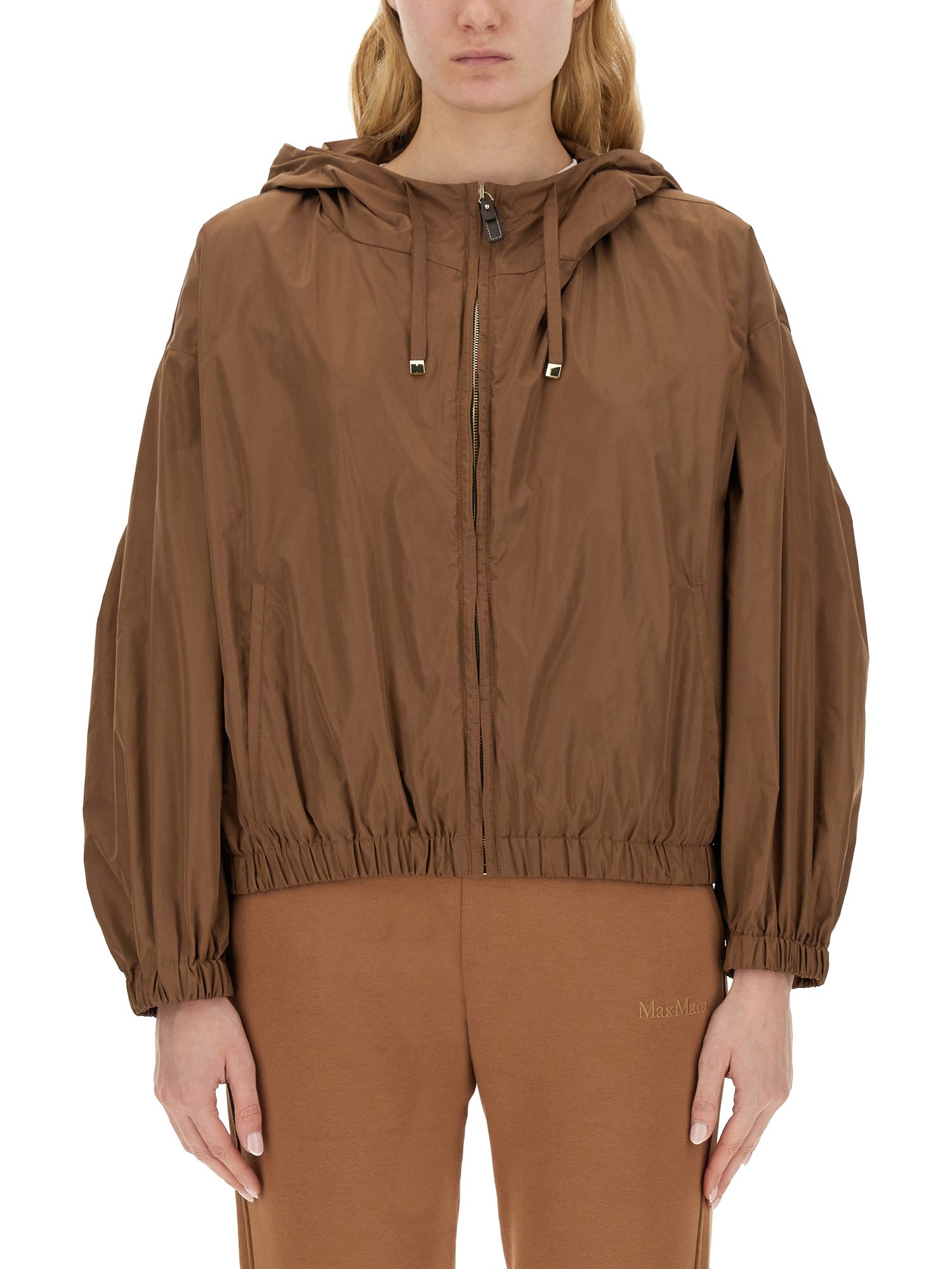 MAX MARA    TAFFETA THE CUBE PARKA