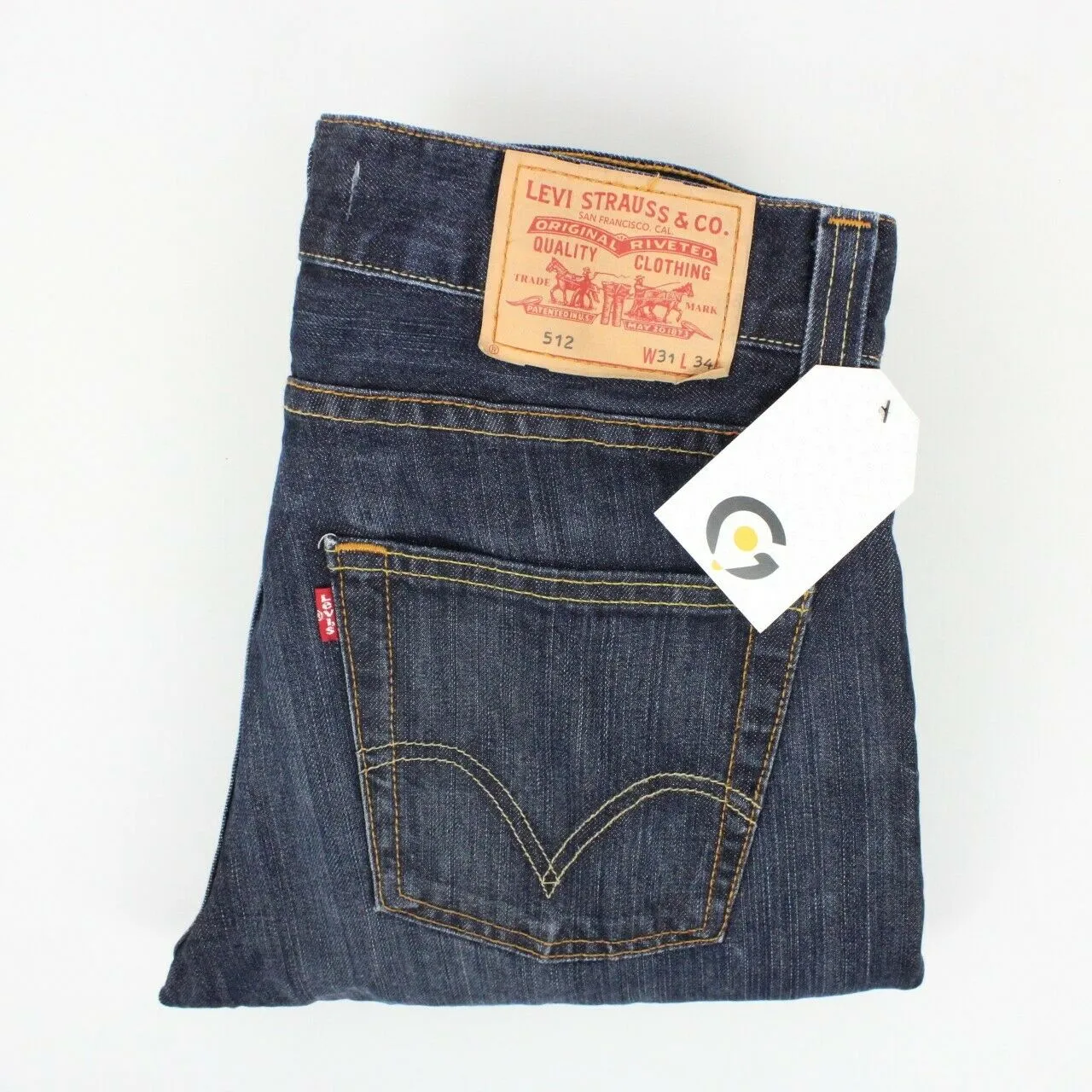 Mens LEVIS 512 Jeans Dark Blue | W31 L34