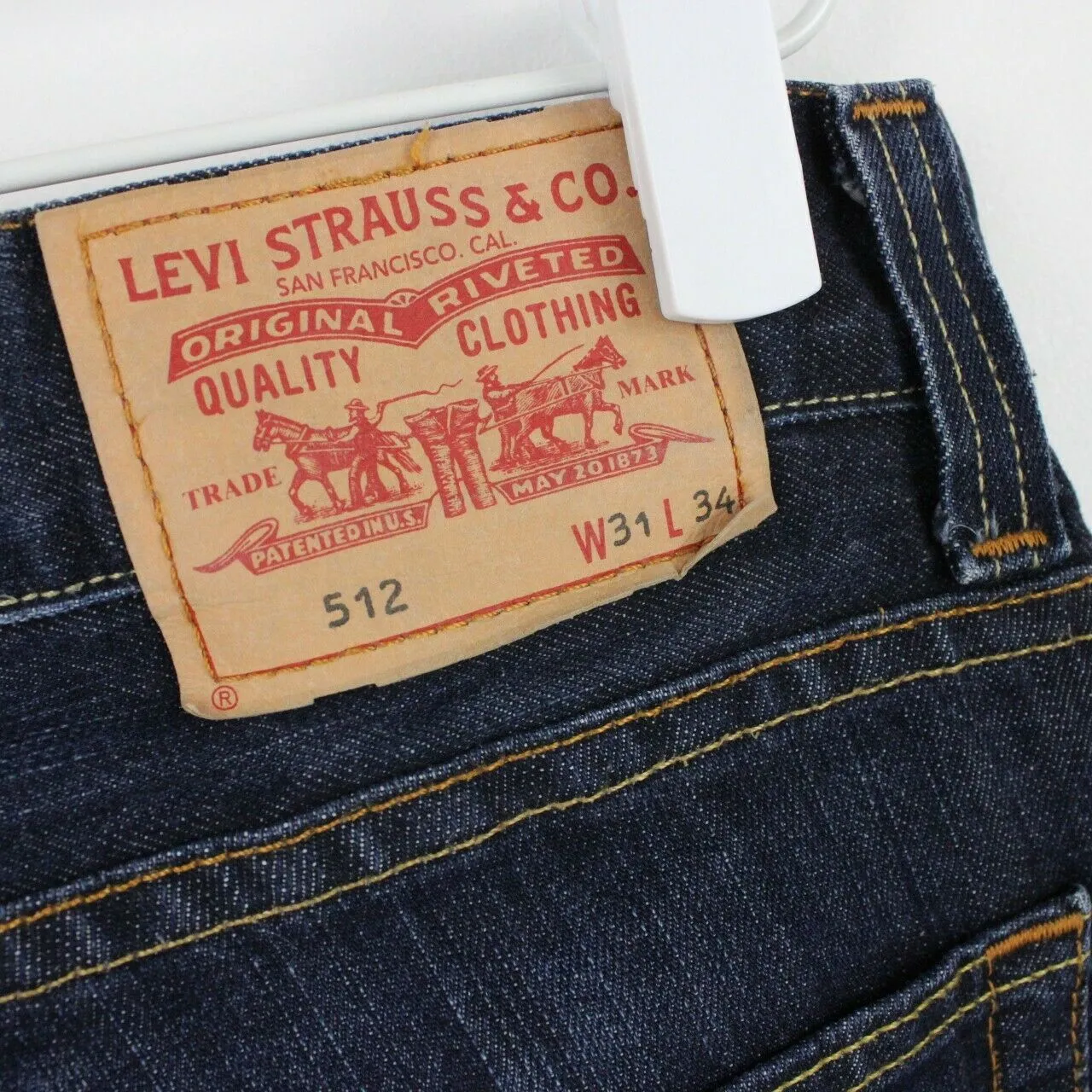 Mens LEVIS 512 Jeans Dark Blue | W31 L34