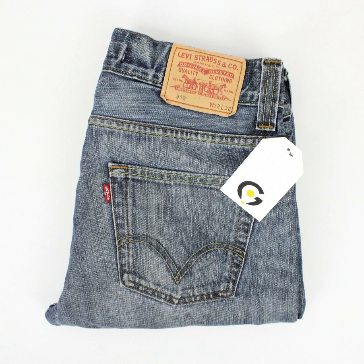 Mens LEVIS 512 Jeans Mid Blue | W32 L32