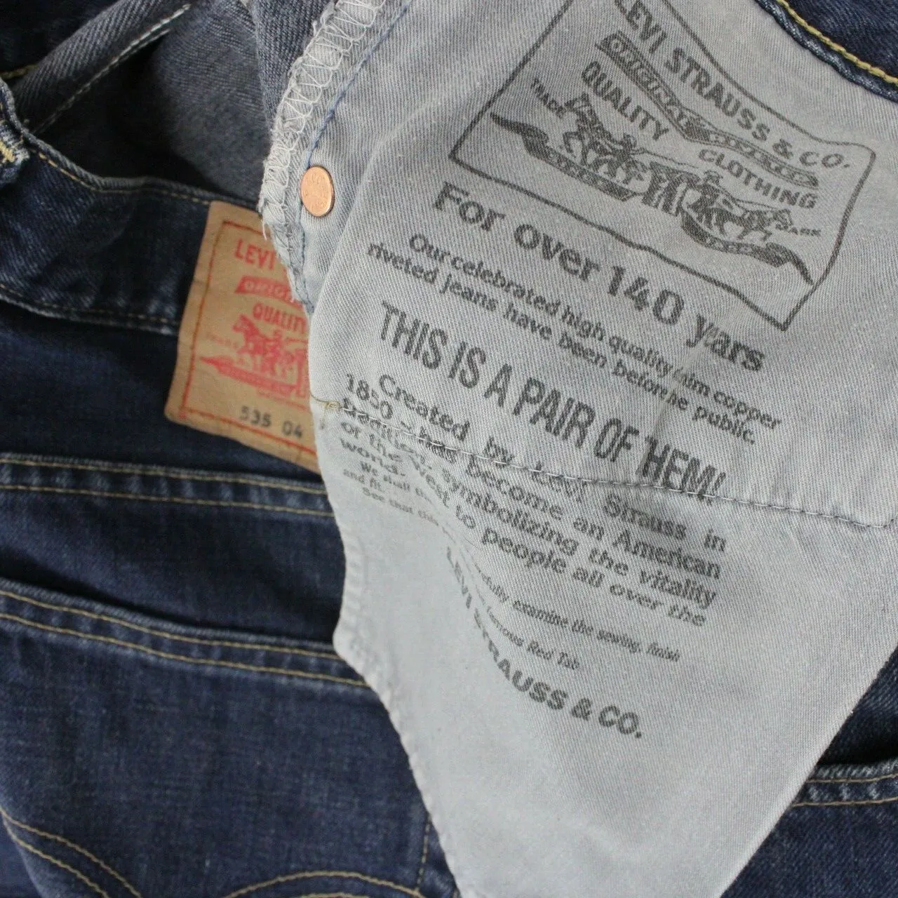 Mens LEVIS 535 Jeans Dark Blue | W33 L32