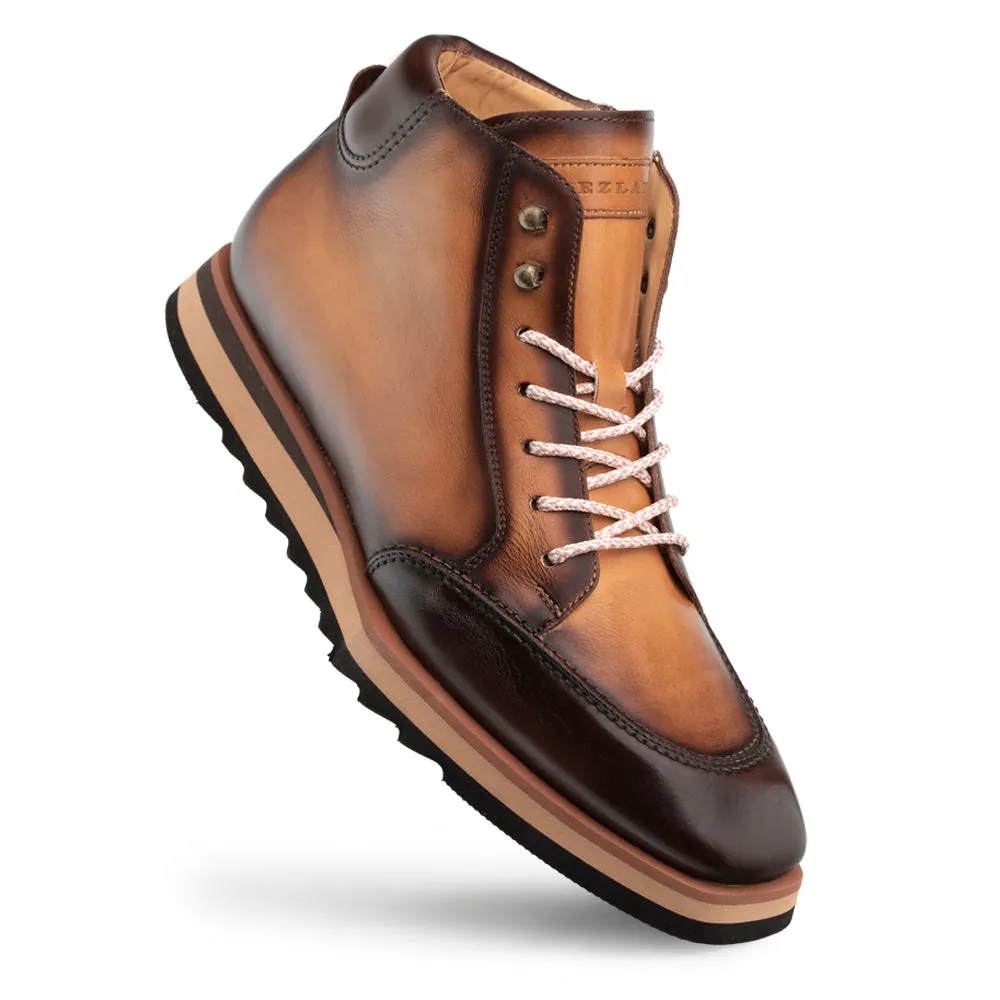 Mezlan A20452 Men's Shoes Tan Calf-Skin Leather High-Top Hybrid Boots (MZ3531)