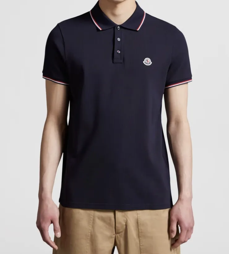 MONCLER  |Logo Patch Polo Shirt