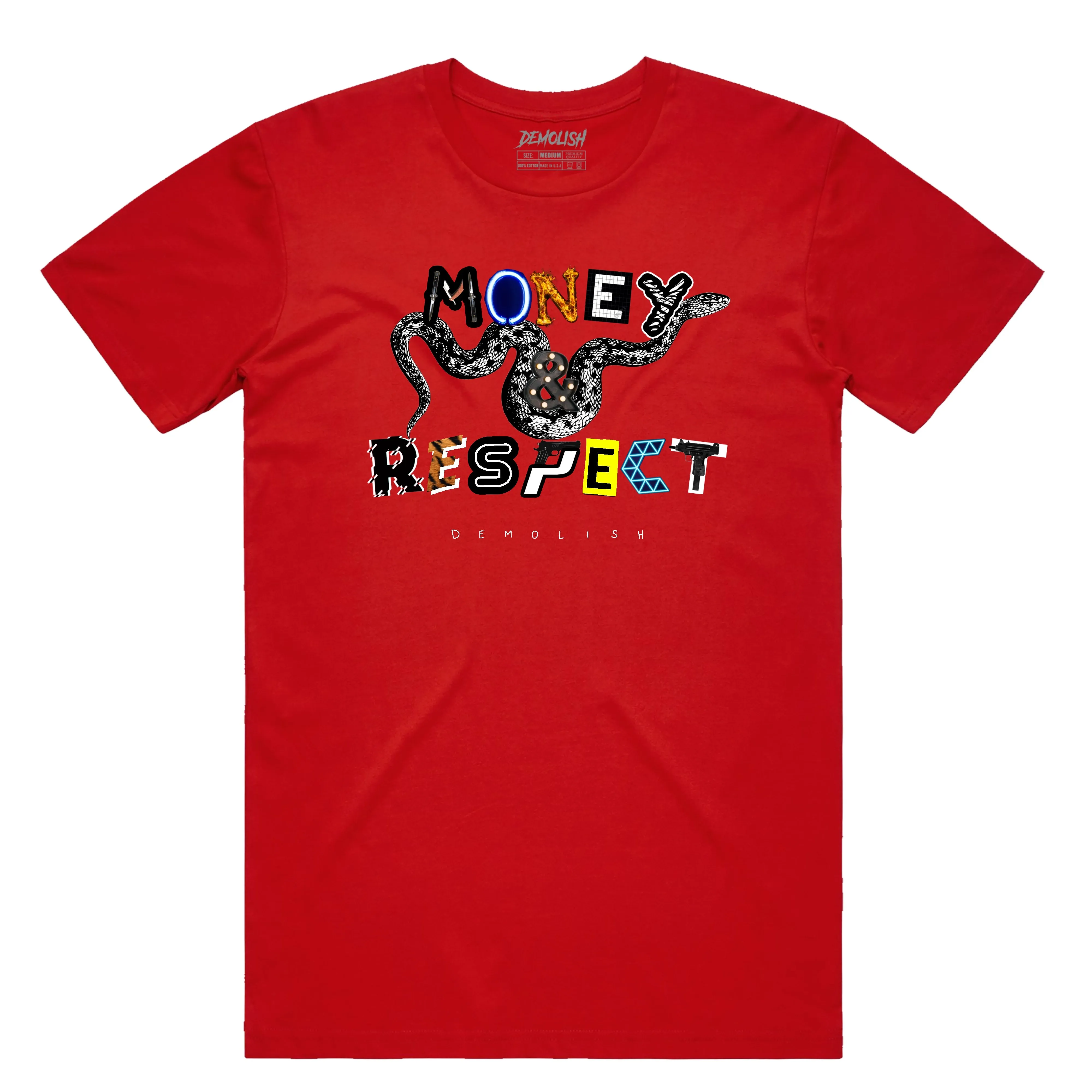 Money & Respect Tee (Red) /D8