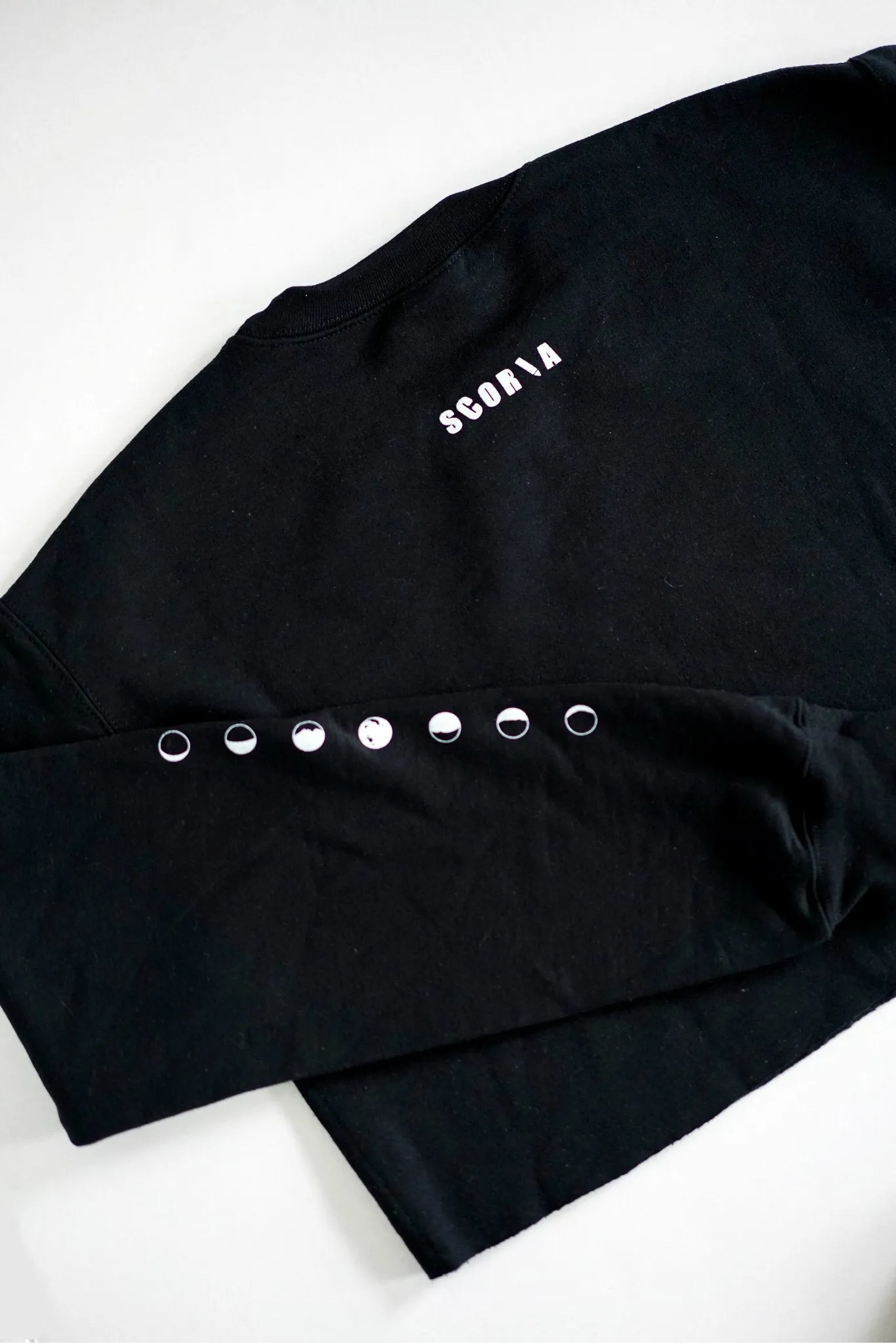 Moon Phases Black Sweatshirt