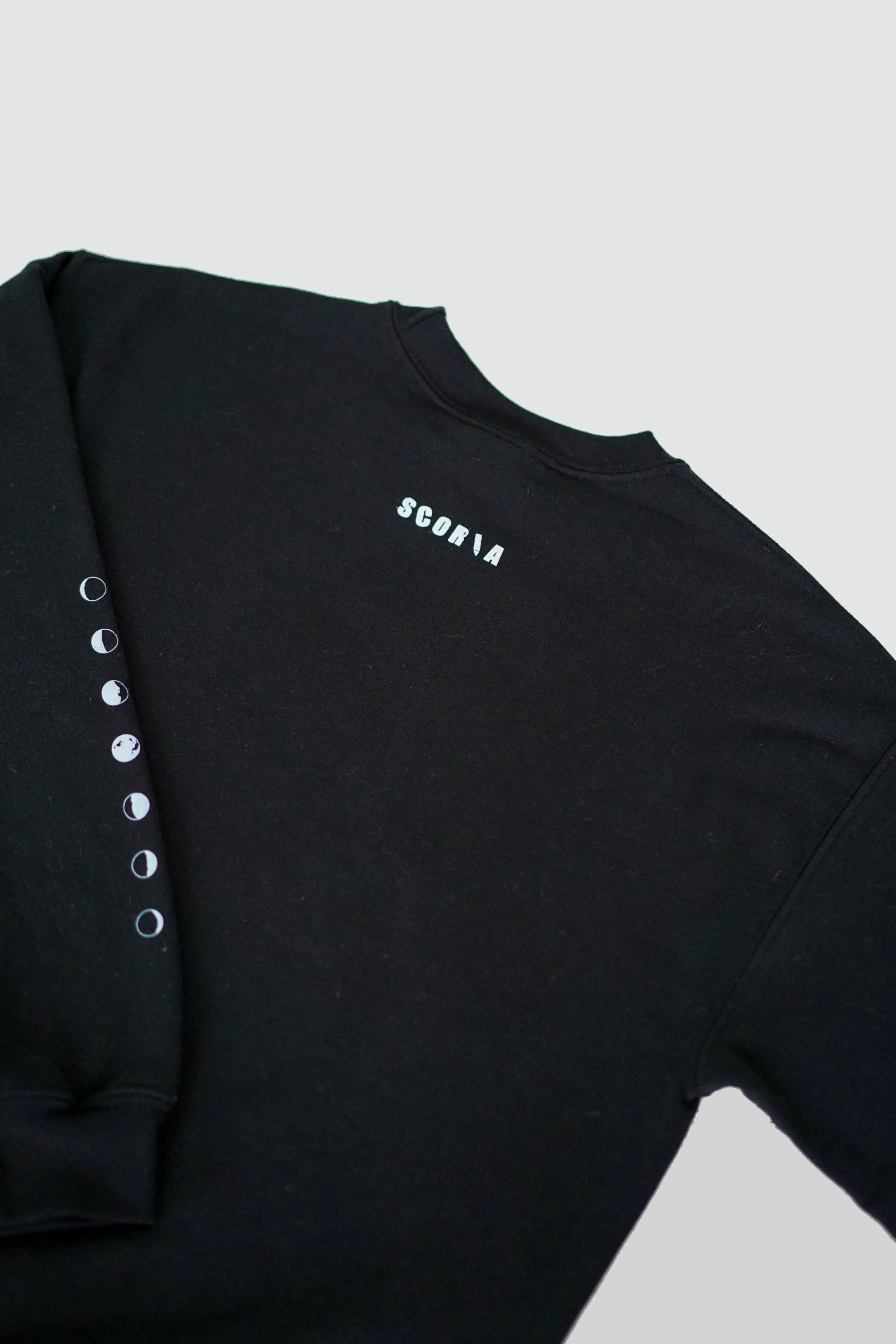 Moon Phases Black Sweatshirt