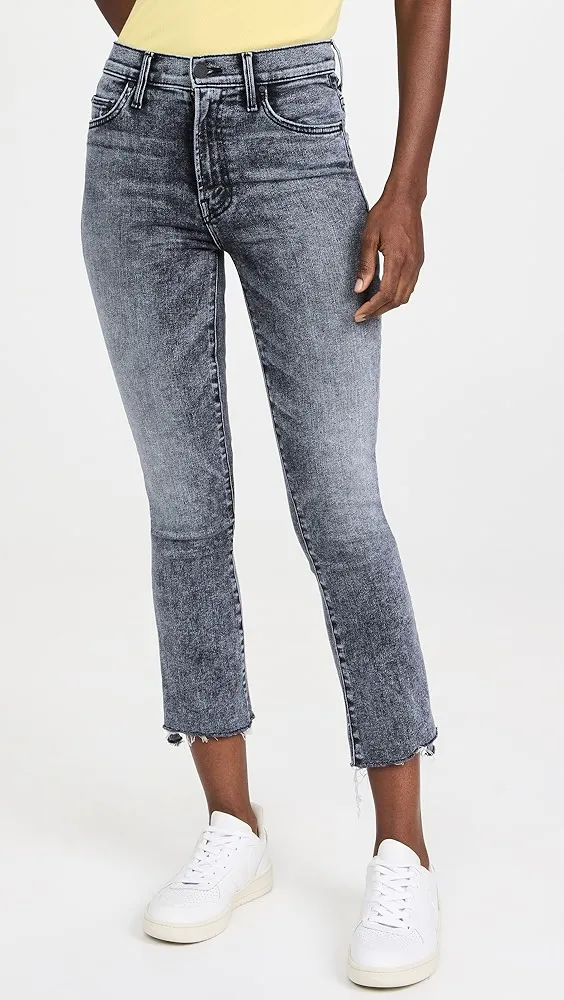 MOTHER   The Insider Crop Step Fray Jeans 