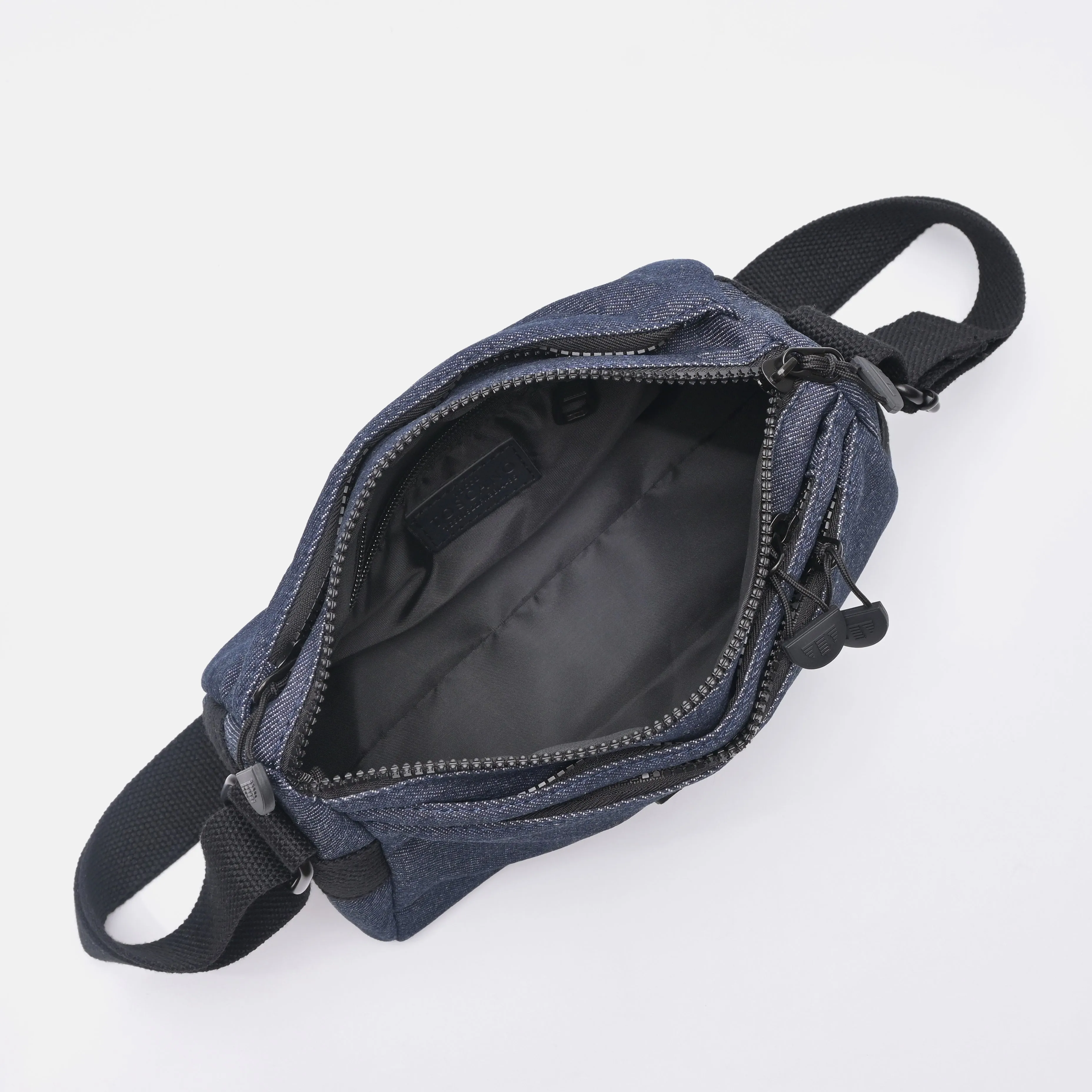 Multi Compartment Denim Sling Bag - TGSB0522FN3BJ4