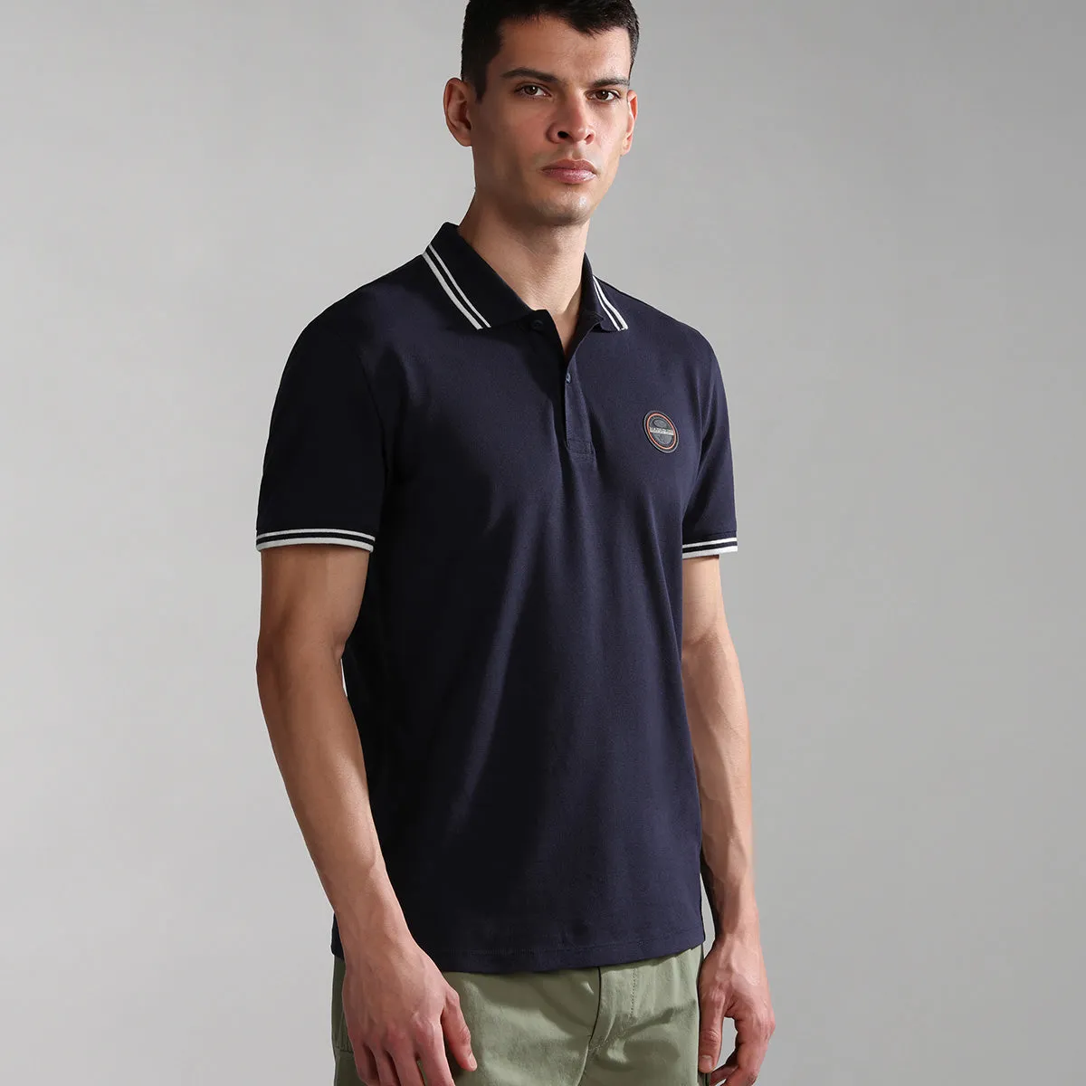 Napapijri - E-Macas SS Polo Shirt in Navy