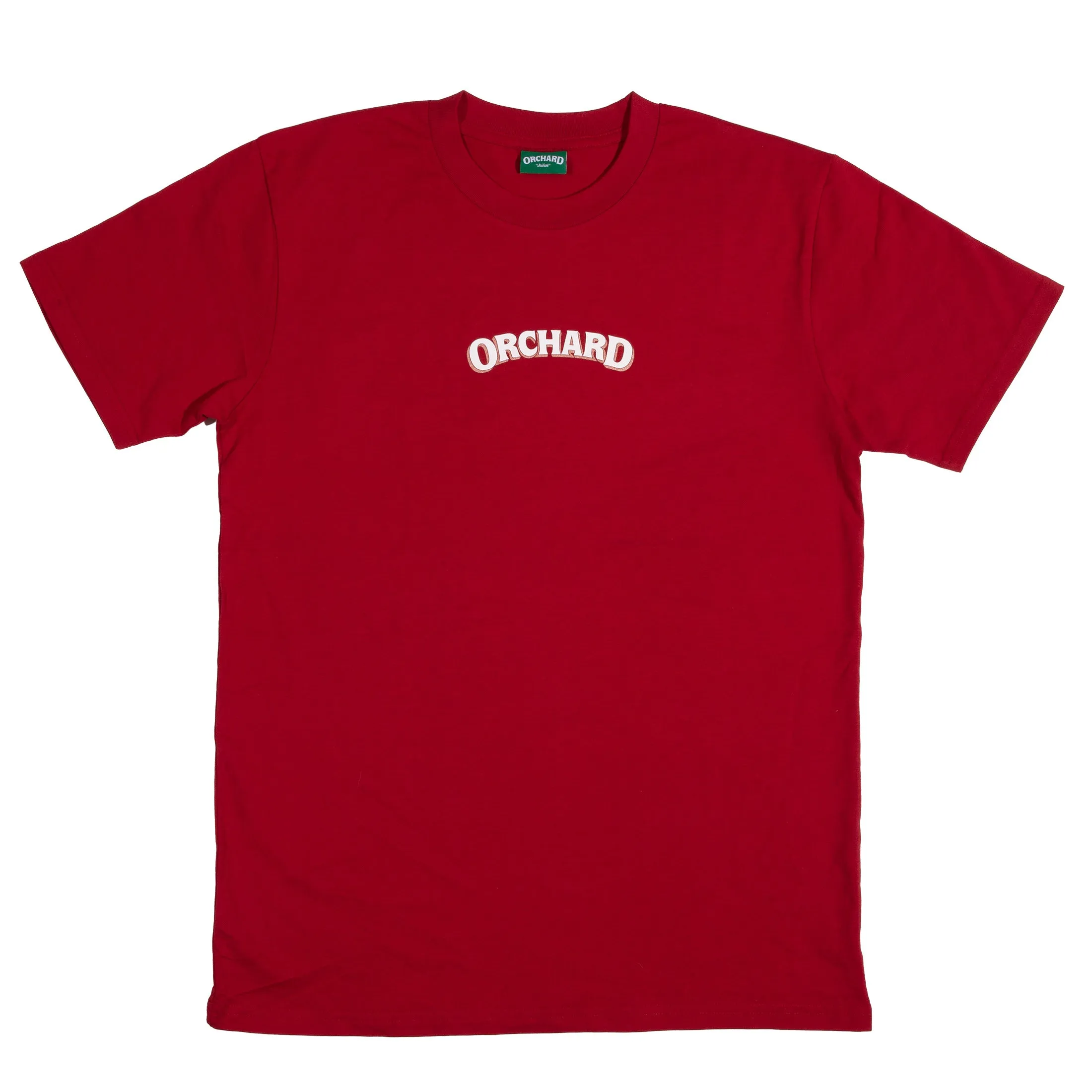 Orchard Text Shadow Tee Cardinal/Cream/Gold