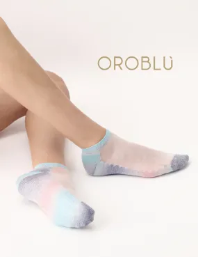 Oroblu Glowing Sneaker Socks Multi-Colour