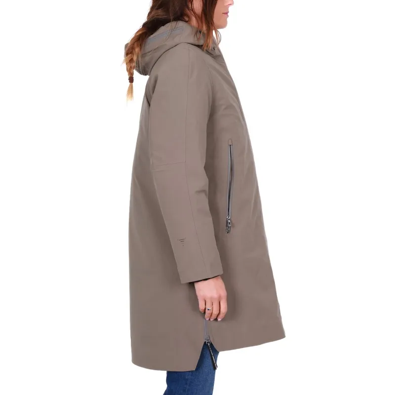 PARKA LUNGO CON CAPPUCCIO, BEIGE