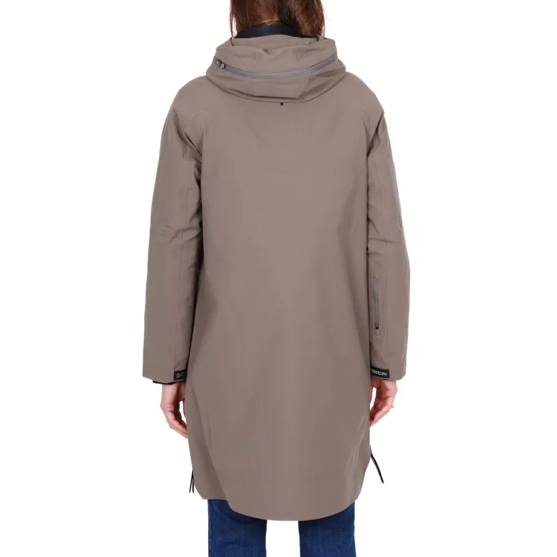 PARKA LUNGO CON CAPPUCCIO, BEIGE