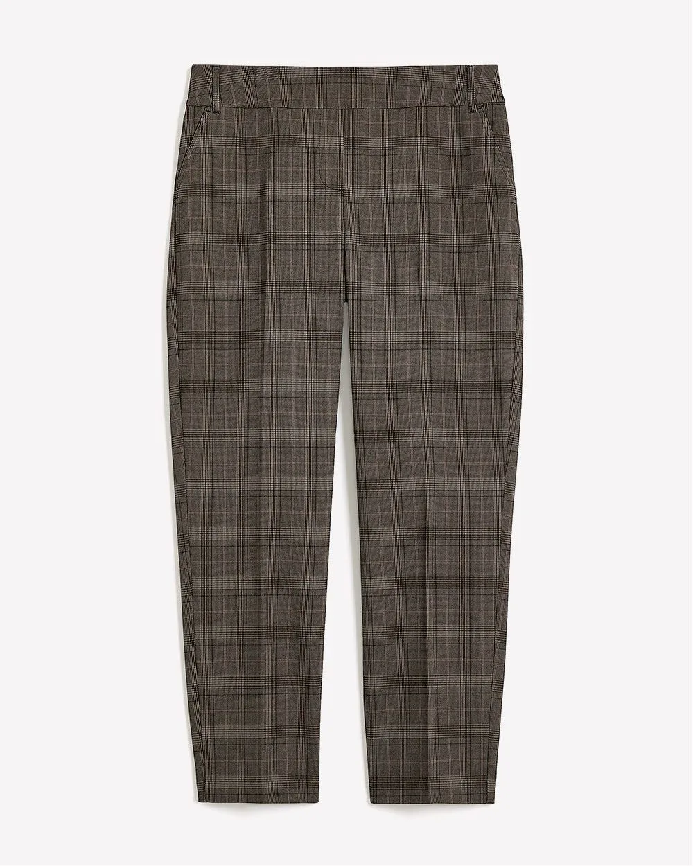 Petite, Plaid Straight-Leg Savvy Pant - PENN. Essentials