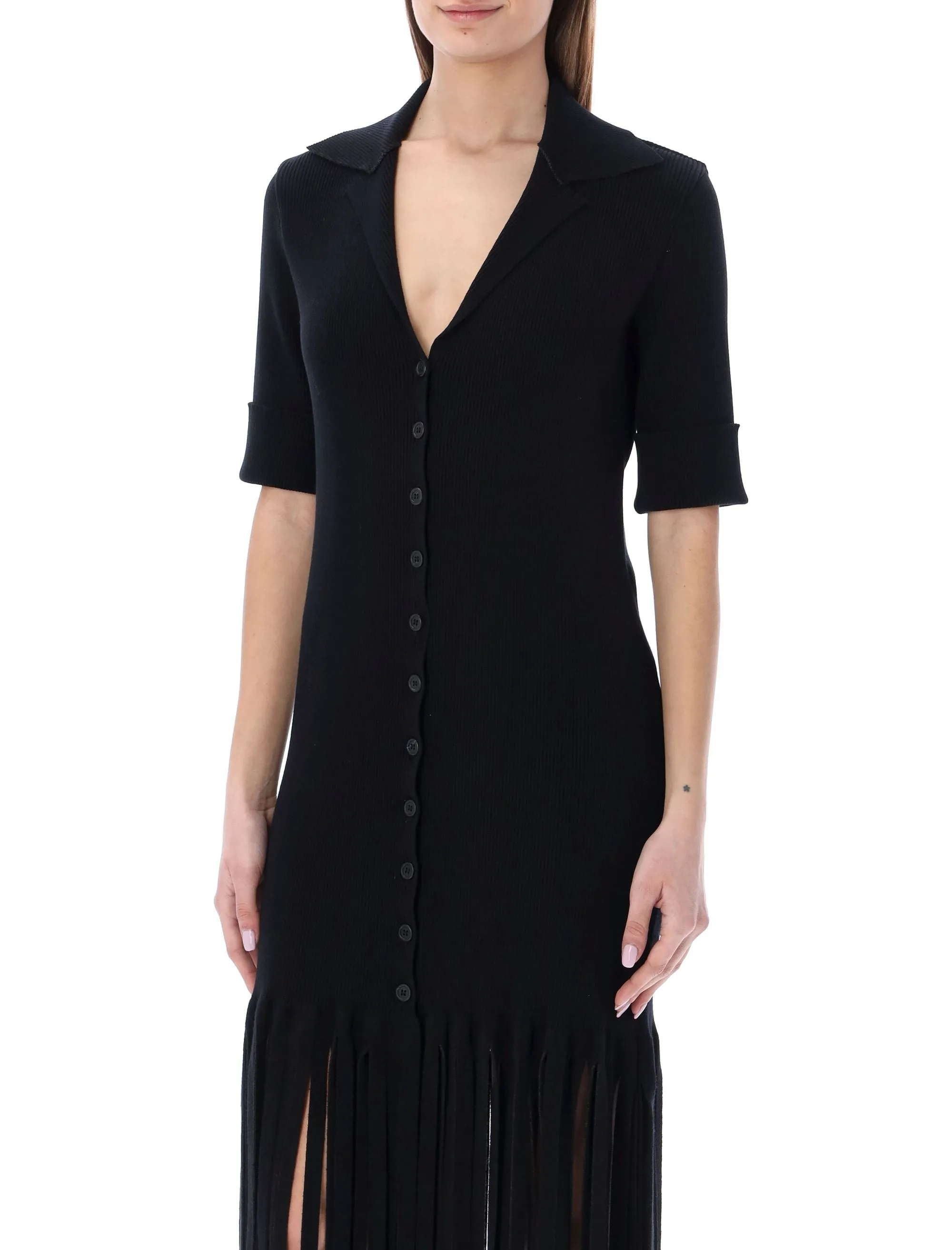 Philosophy Di Lorenzo Serafini Tassel-Detailed Midi Dress