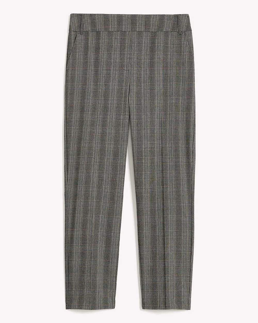 Plaid Straight-Leg Savvy Pant - PENN. Essentials