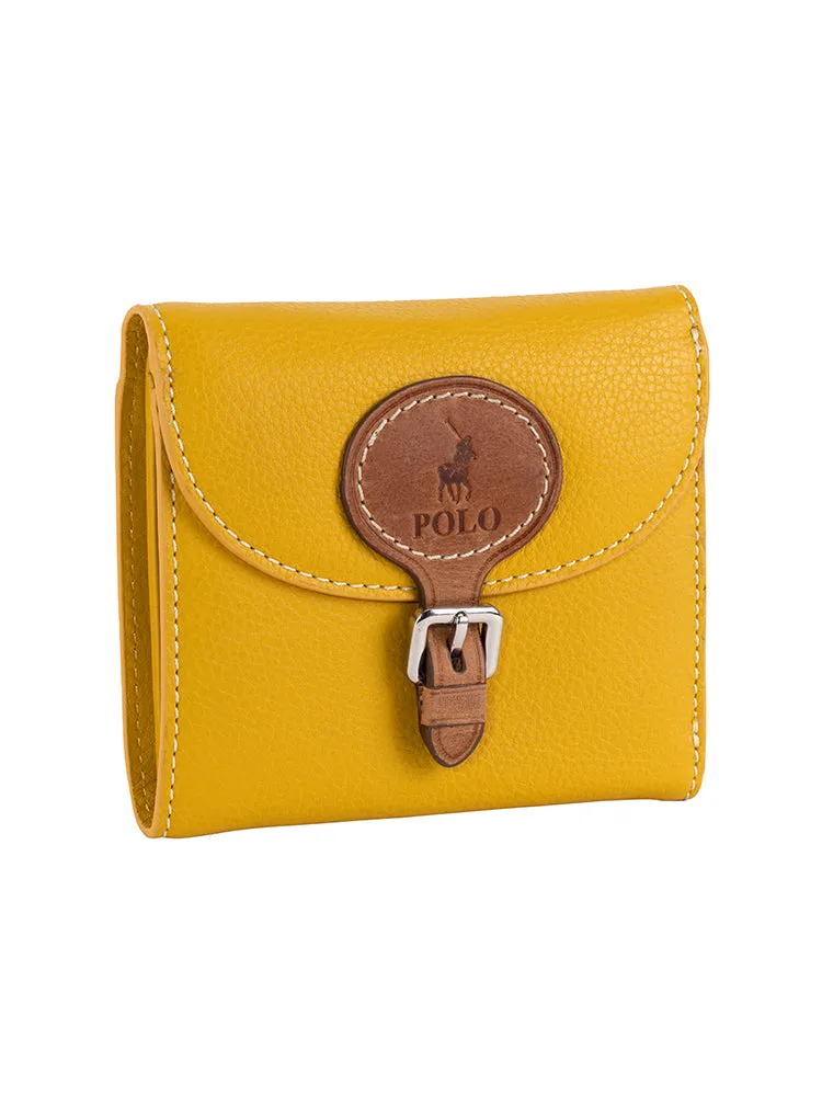 Polo Compact Purse Mustard