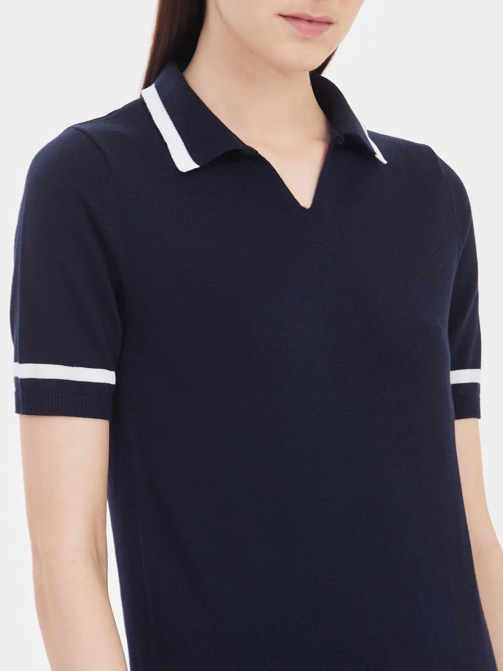 Polo in maglia rasata di cotone