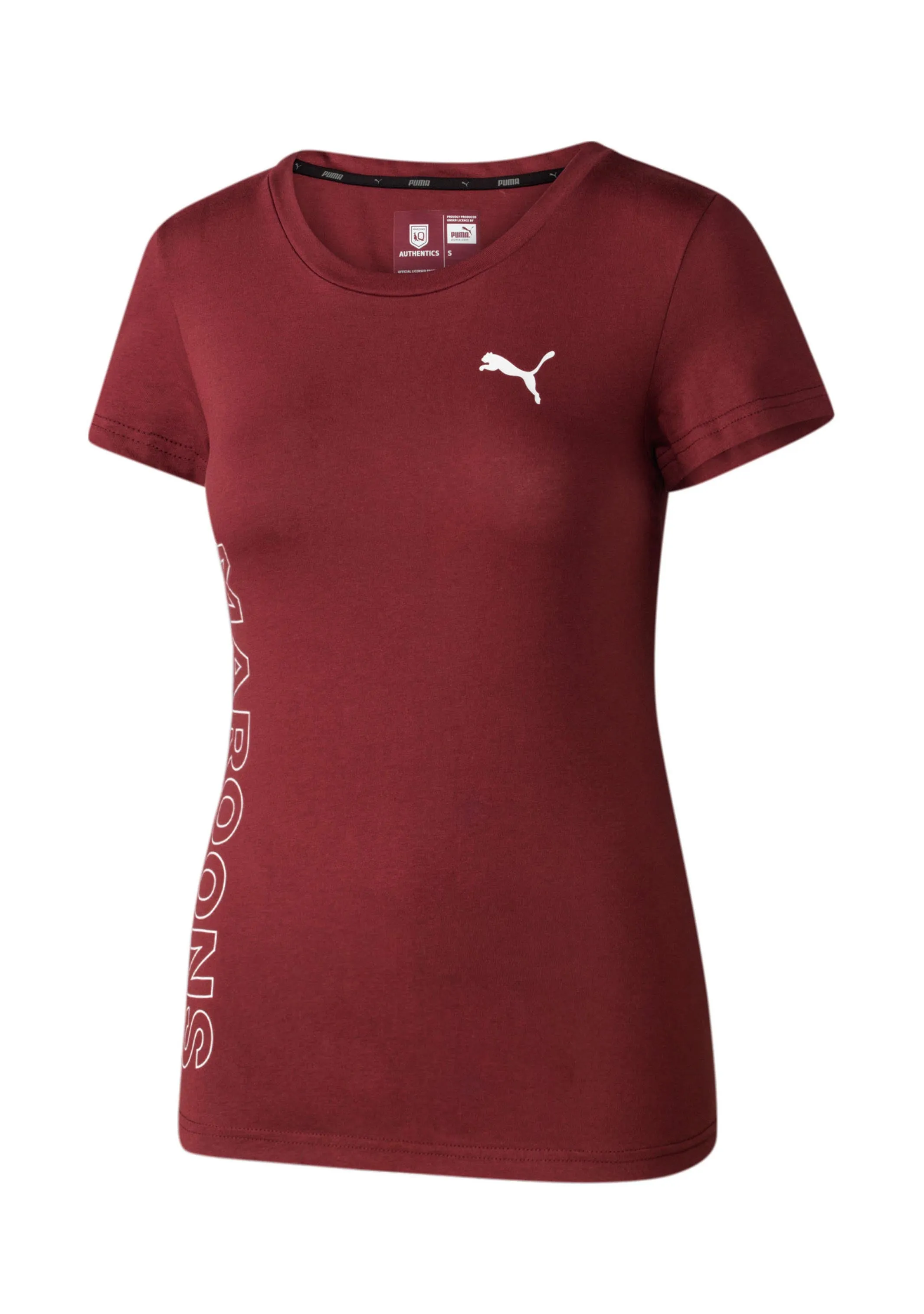 Puma Womens Queensland Maroons Logo Tee  769380 01