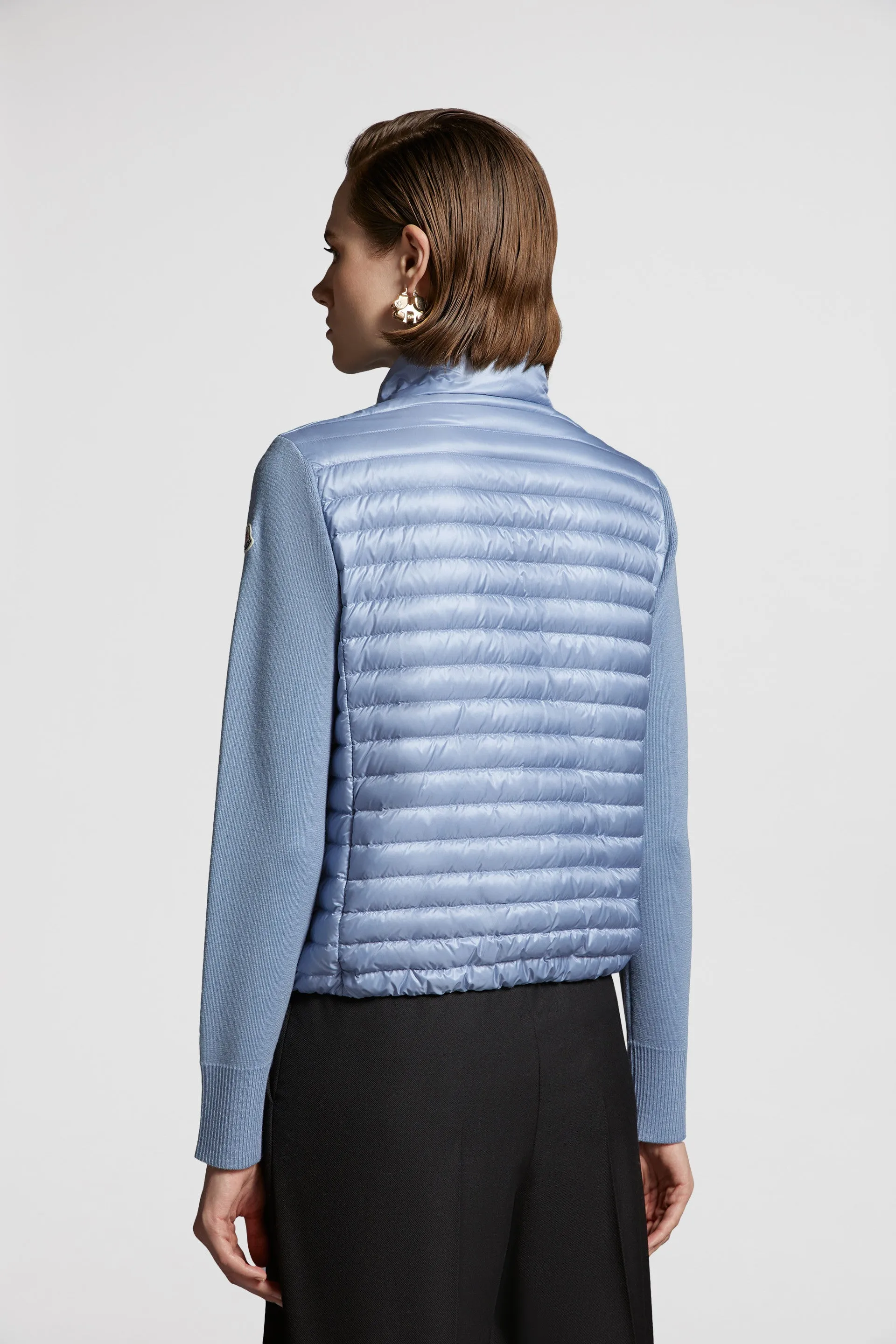 Quilted Mixed-Material Jacket