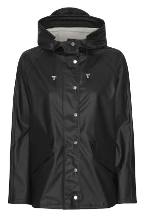 Rain Jacket Rain209 | Black | Regnjakke fra Ilse Jacobsen