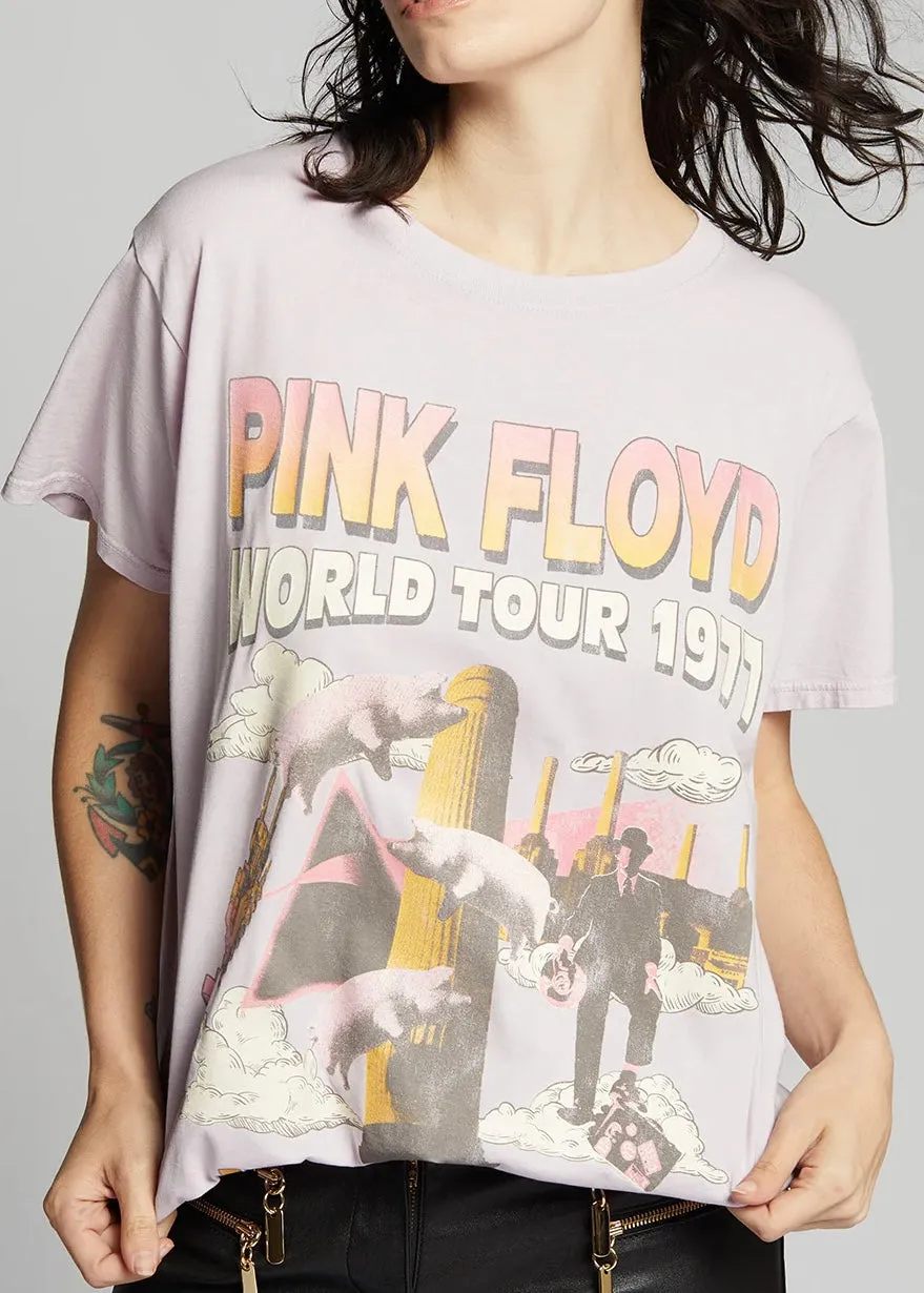 Recycled Karma Pink Floyd In The Flesh 1977 Tee | Lilac