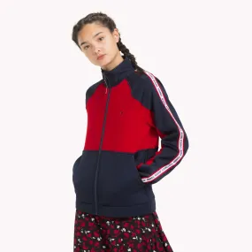 Red Colour-Blocked Tracksuit Jacket | Sweatshirts & Hoodies | Tommy Hilfiger