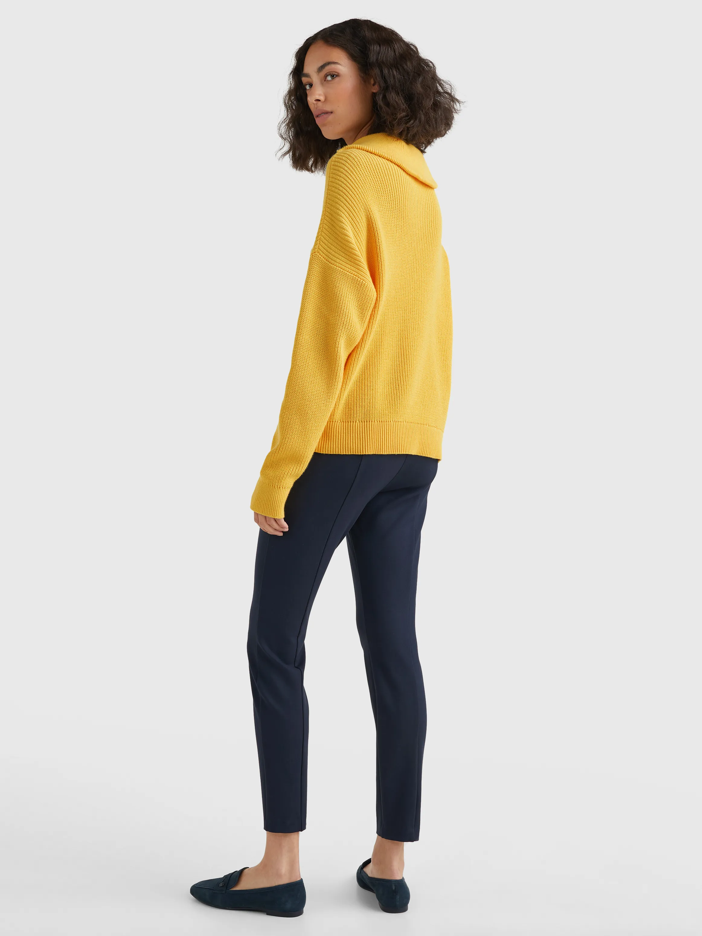 Rib Knit Half-Zip Relaxed Jumper | Sweatshirts & Hoodies | Tommy Hilfiger