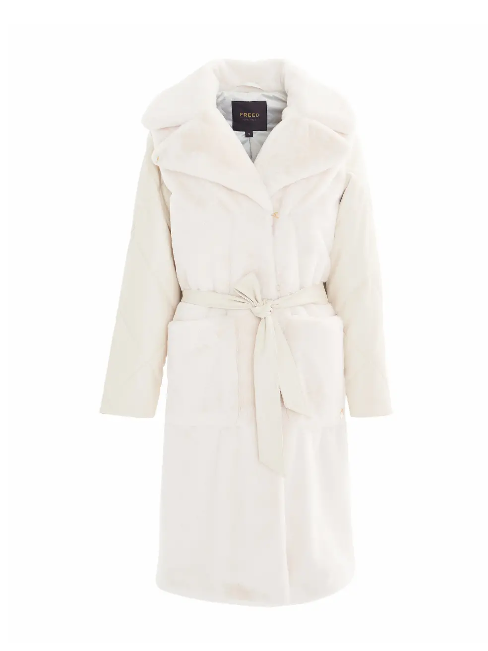 		Sadie  Cream Faux Fur Coat	