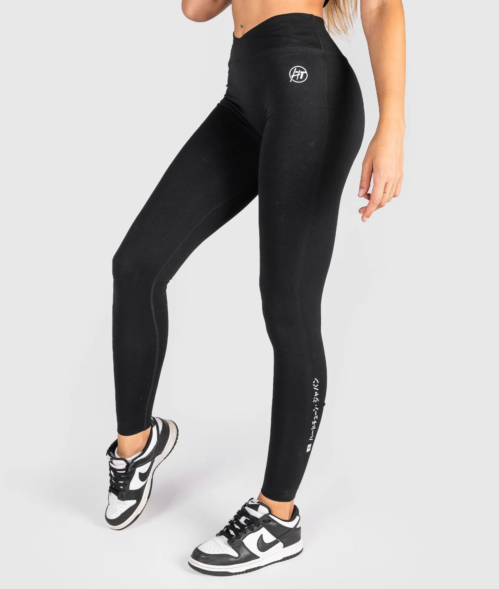 Sakura Seamless Leggings - Black