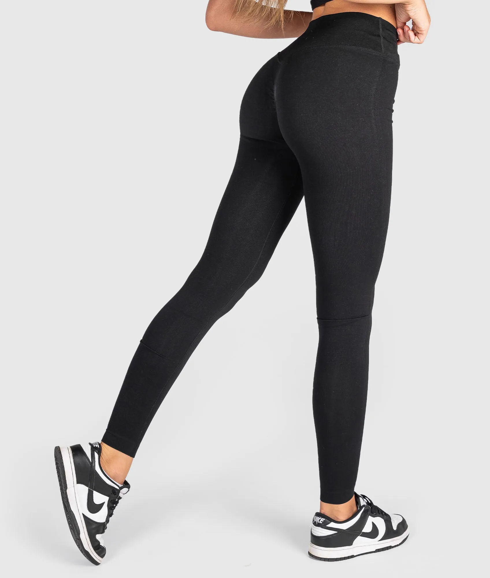 Sakura Seamless Leggings - Black