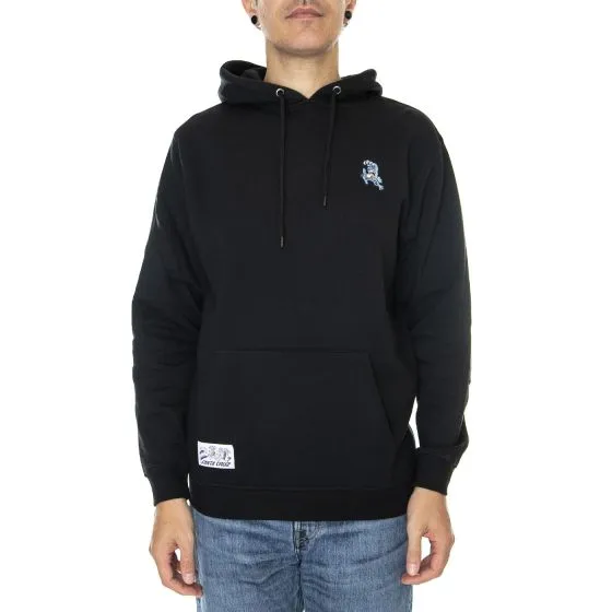 Santa Cruz Mens Mini Beach Bum Hand Hood Black Sweatshirt