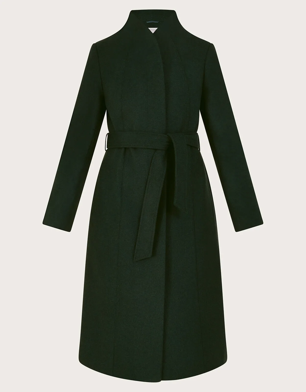 Saskia Belted Coat Green