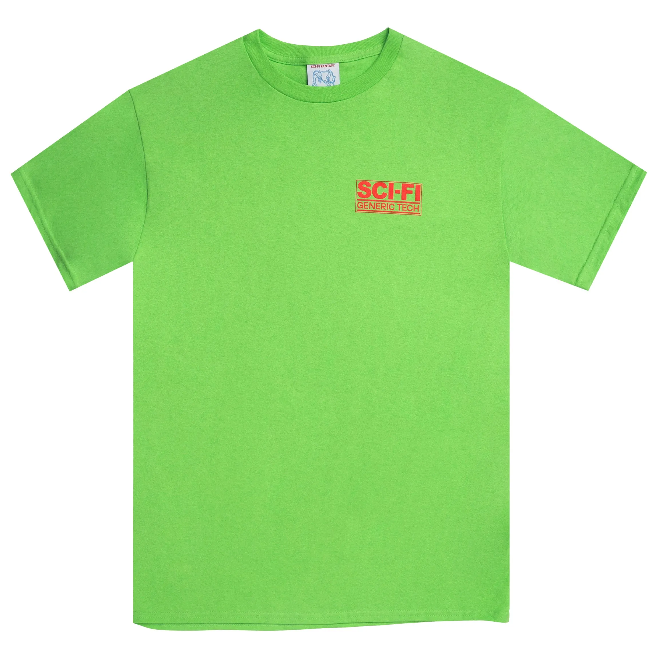 Sci-Fi Fantasy Generic Tech Tee Lime Green