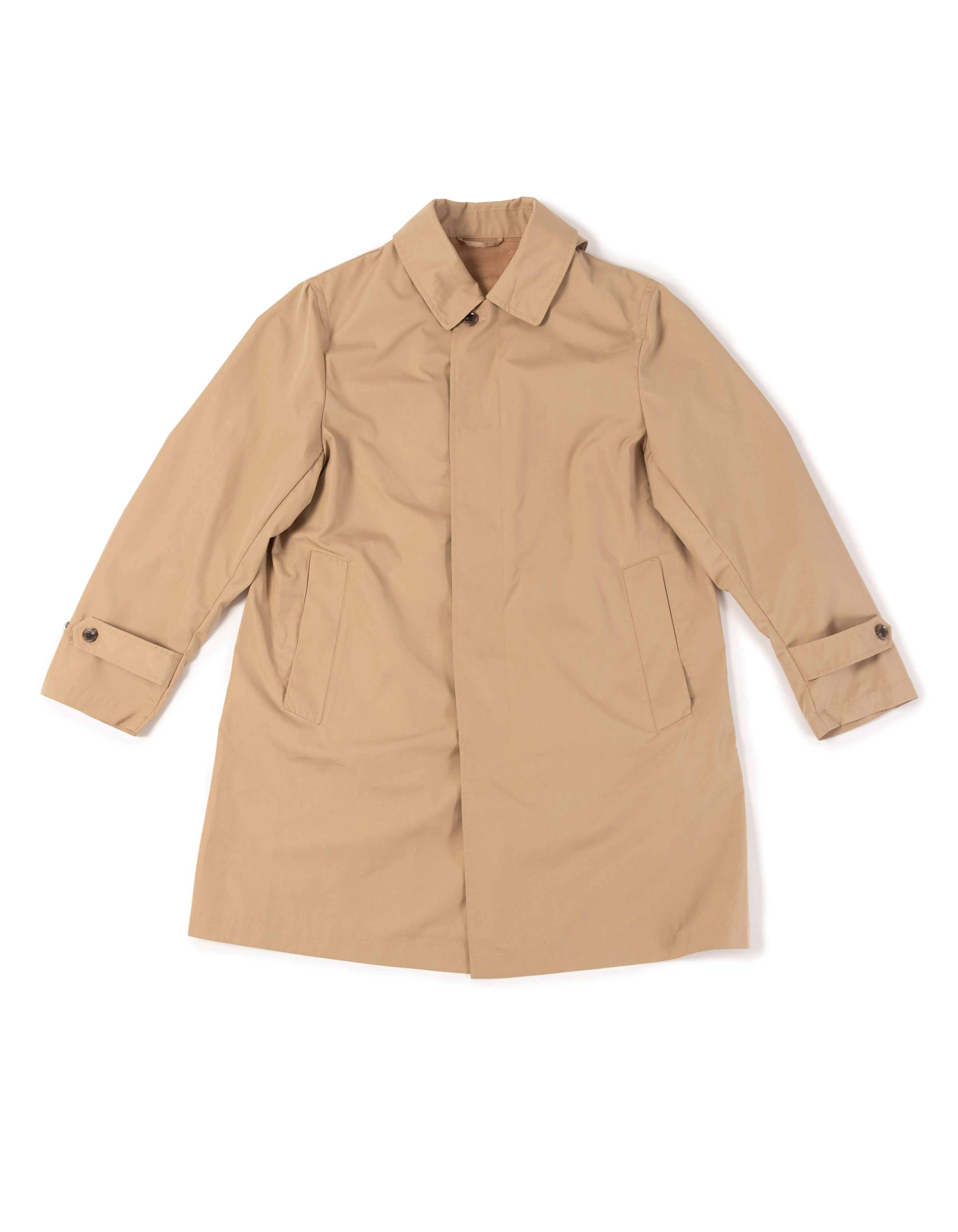 SHORT TRENCH COAT - TAN